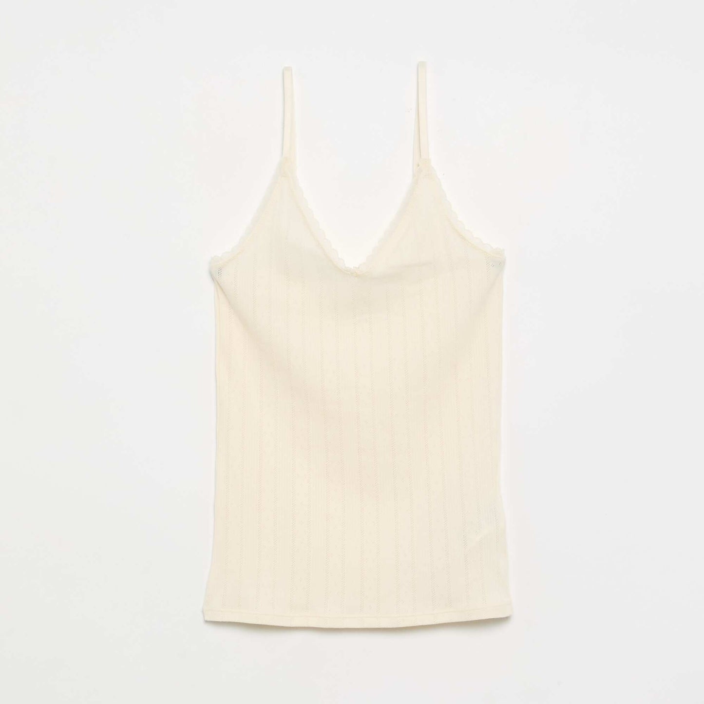Pack of 2 Printed Pointelle Tank Tops WHITE
