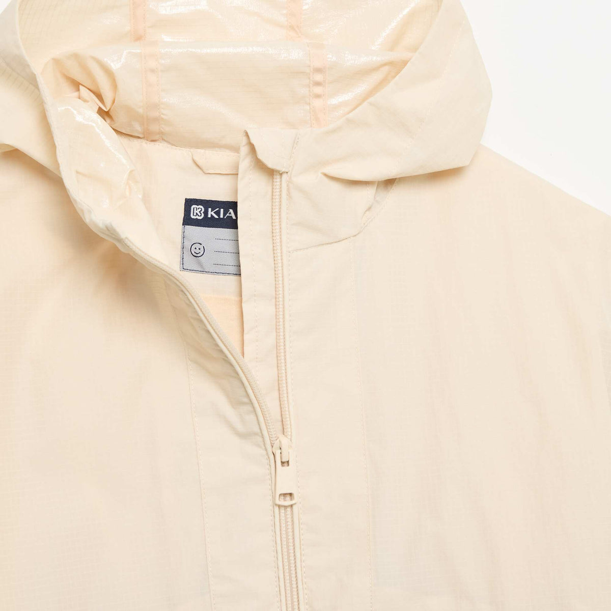 Hooded Windbreaker Jacket BEIGE