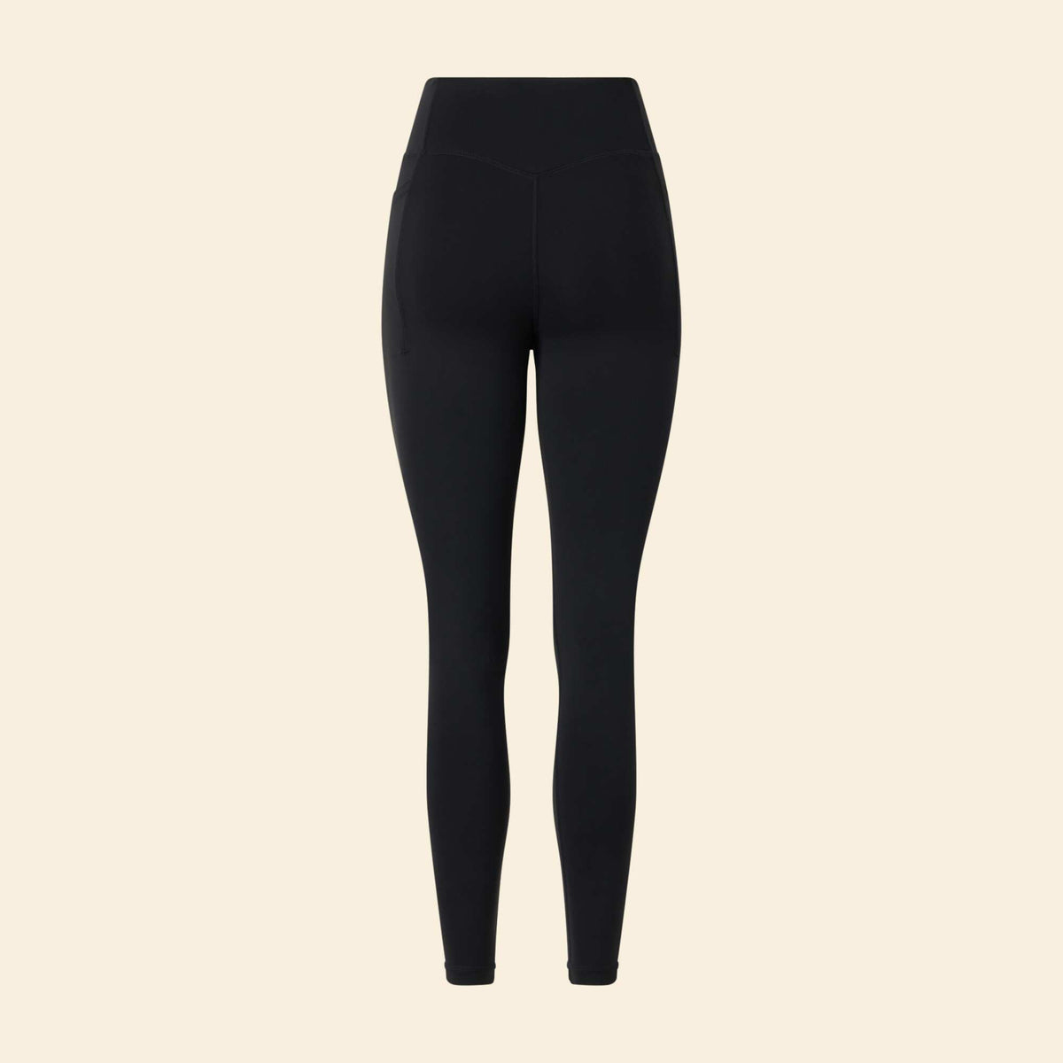 Sports leggings with pockets BLACK
