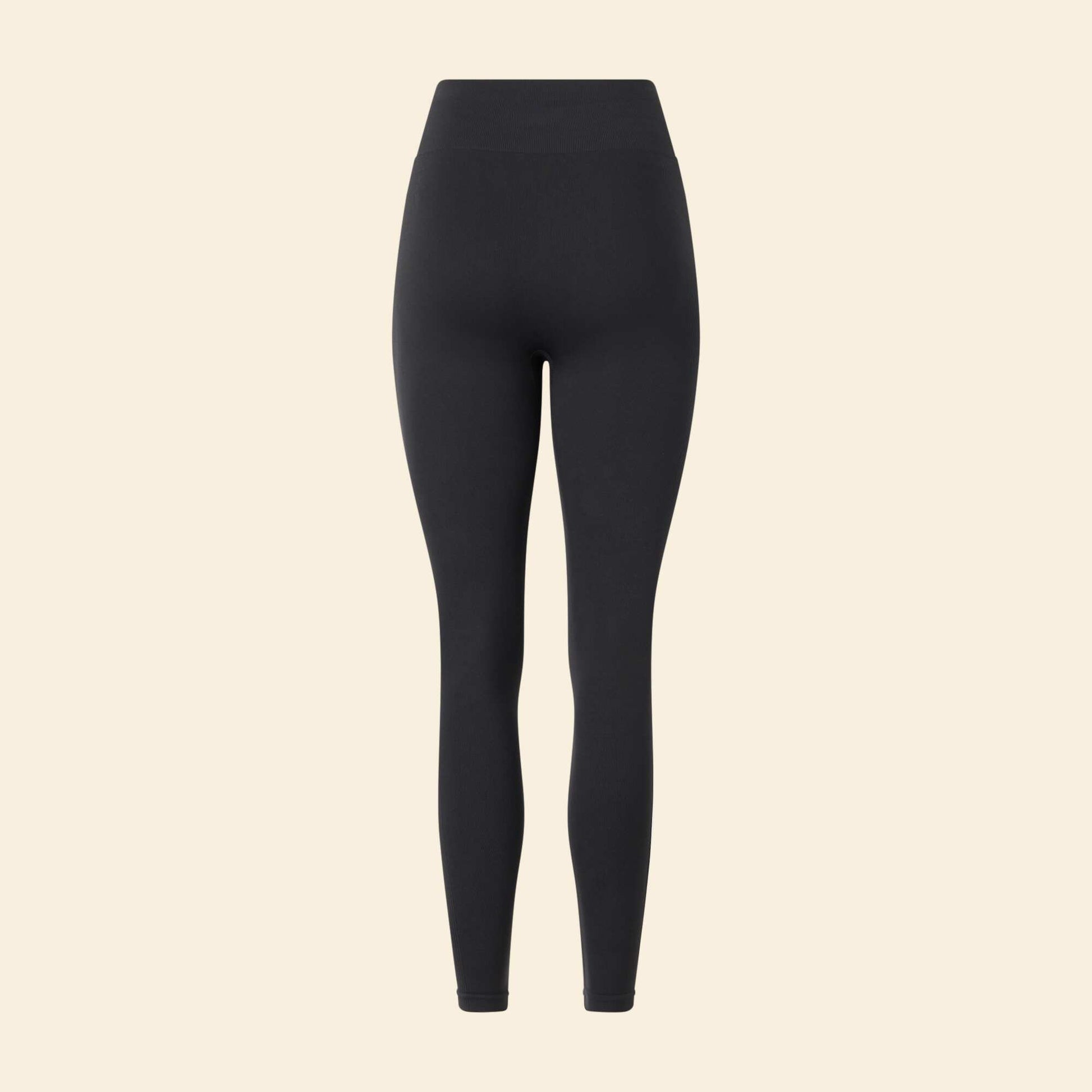 Ribbed Sports Leggings BLACK