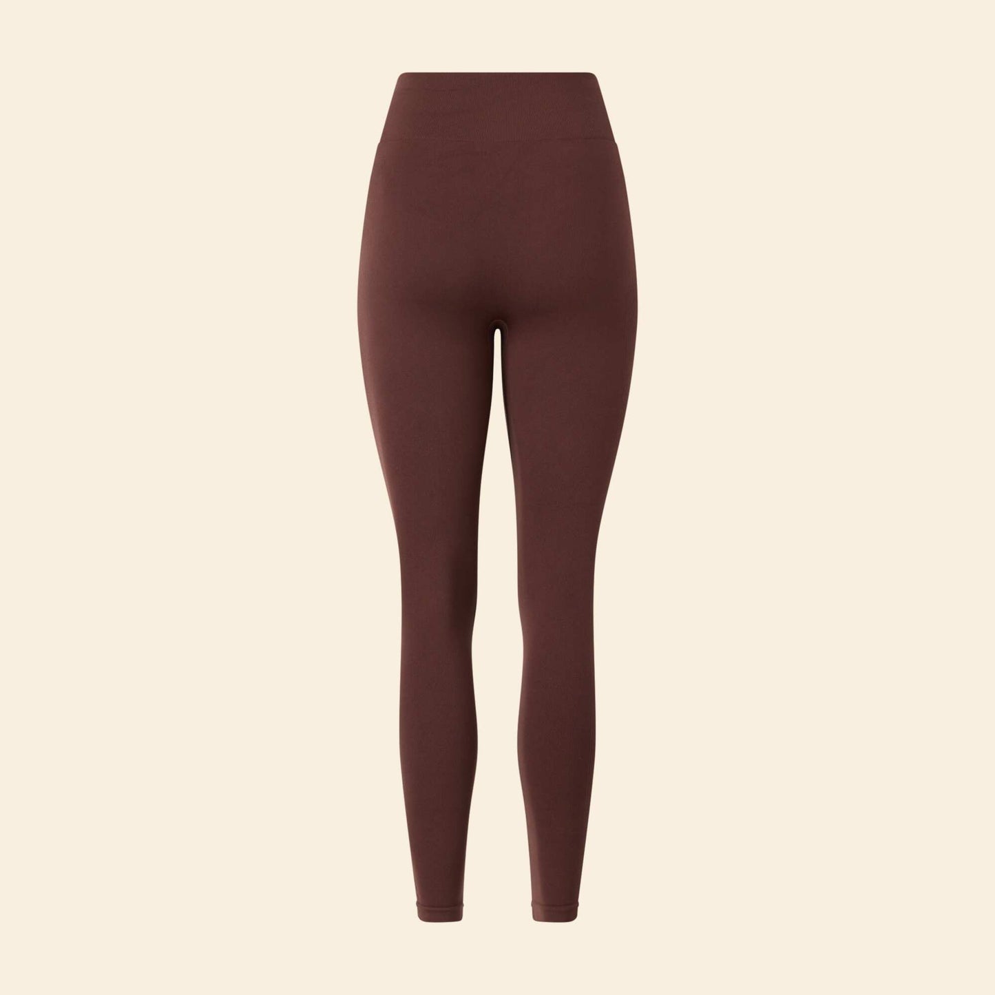 Ribbed Sports Leggings BROWN
