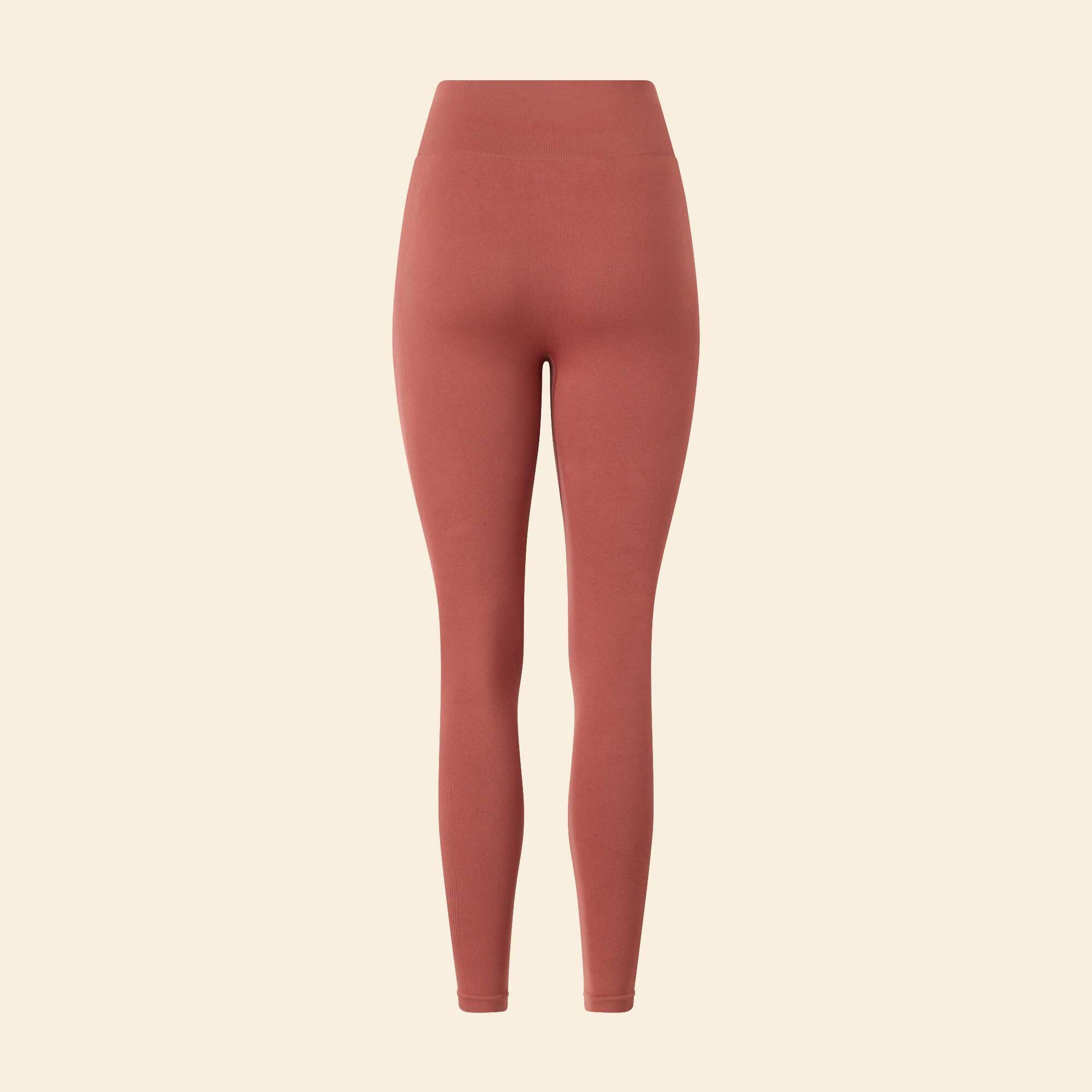 Ribbed Sports Leggings BROWN