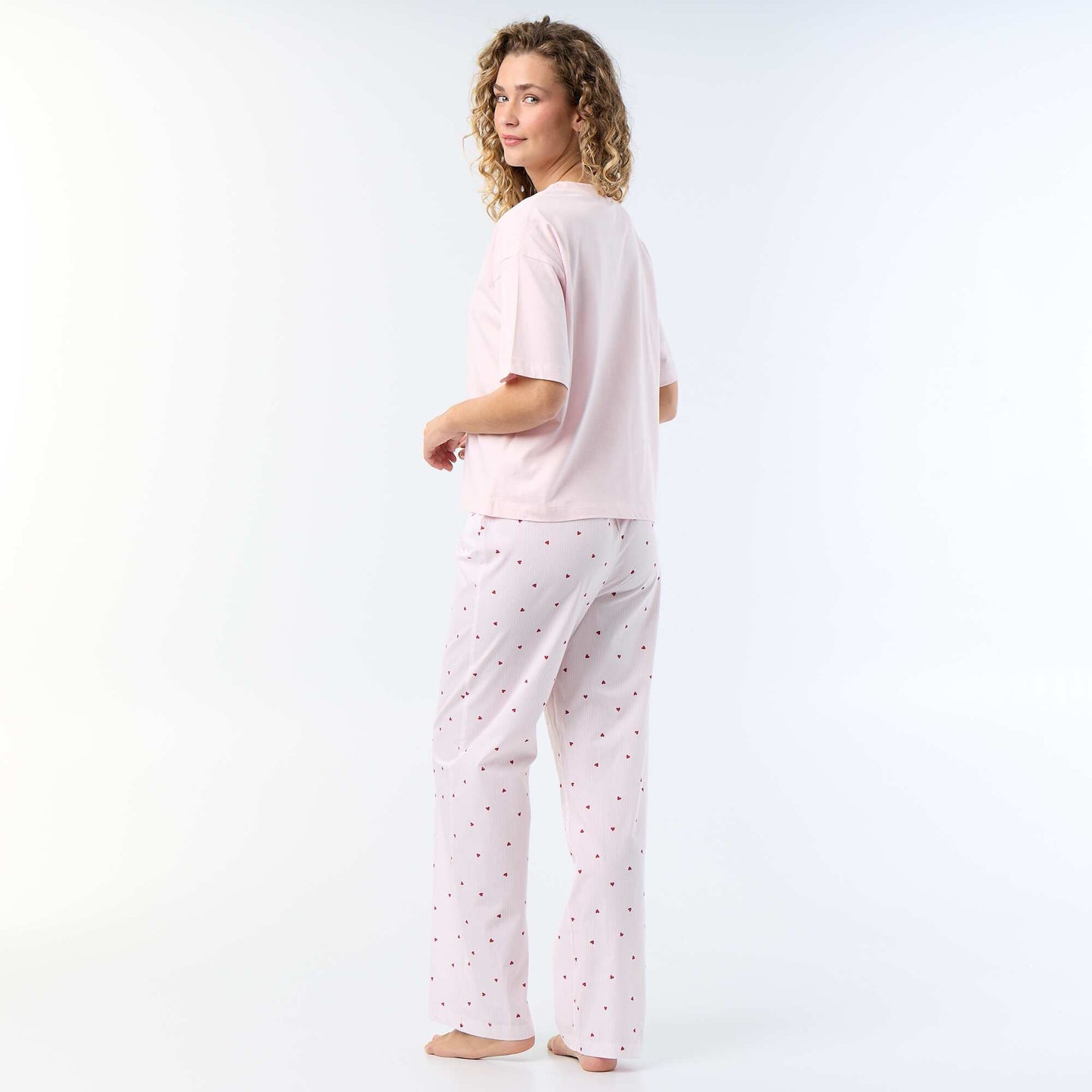 'Hello Kitty' Long Pyjamas - 2-Piece Set PINK