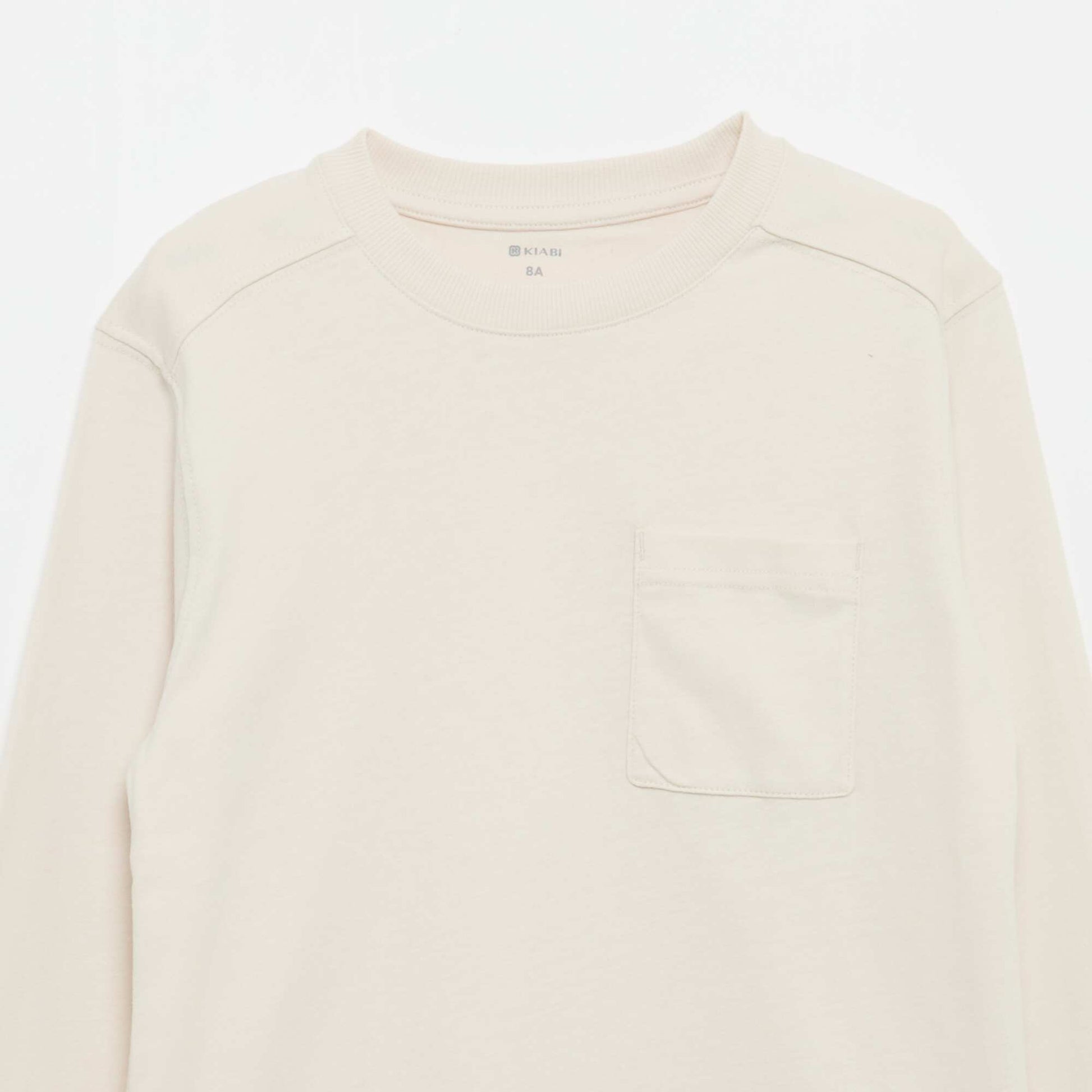 Long-sleeved Jersey T-shirt WHITE