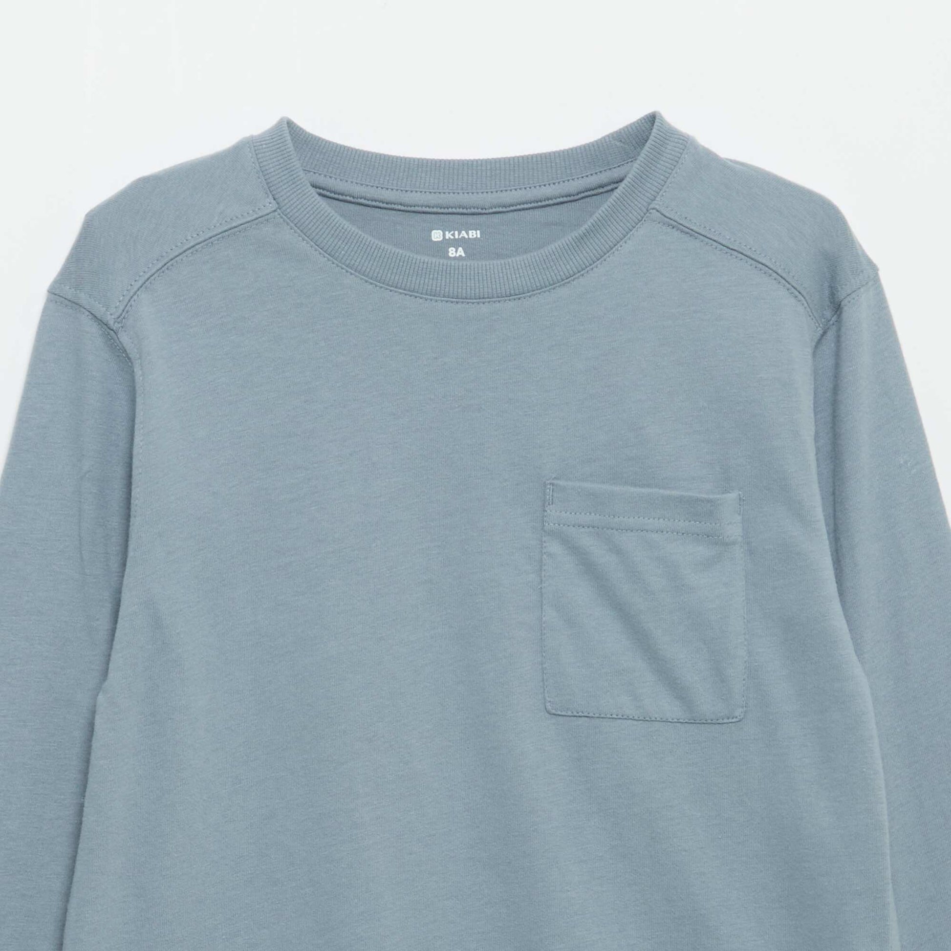 Long-sleeved Jersey T-shirt BLUE