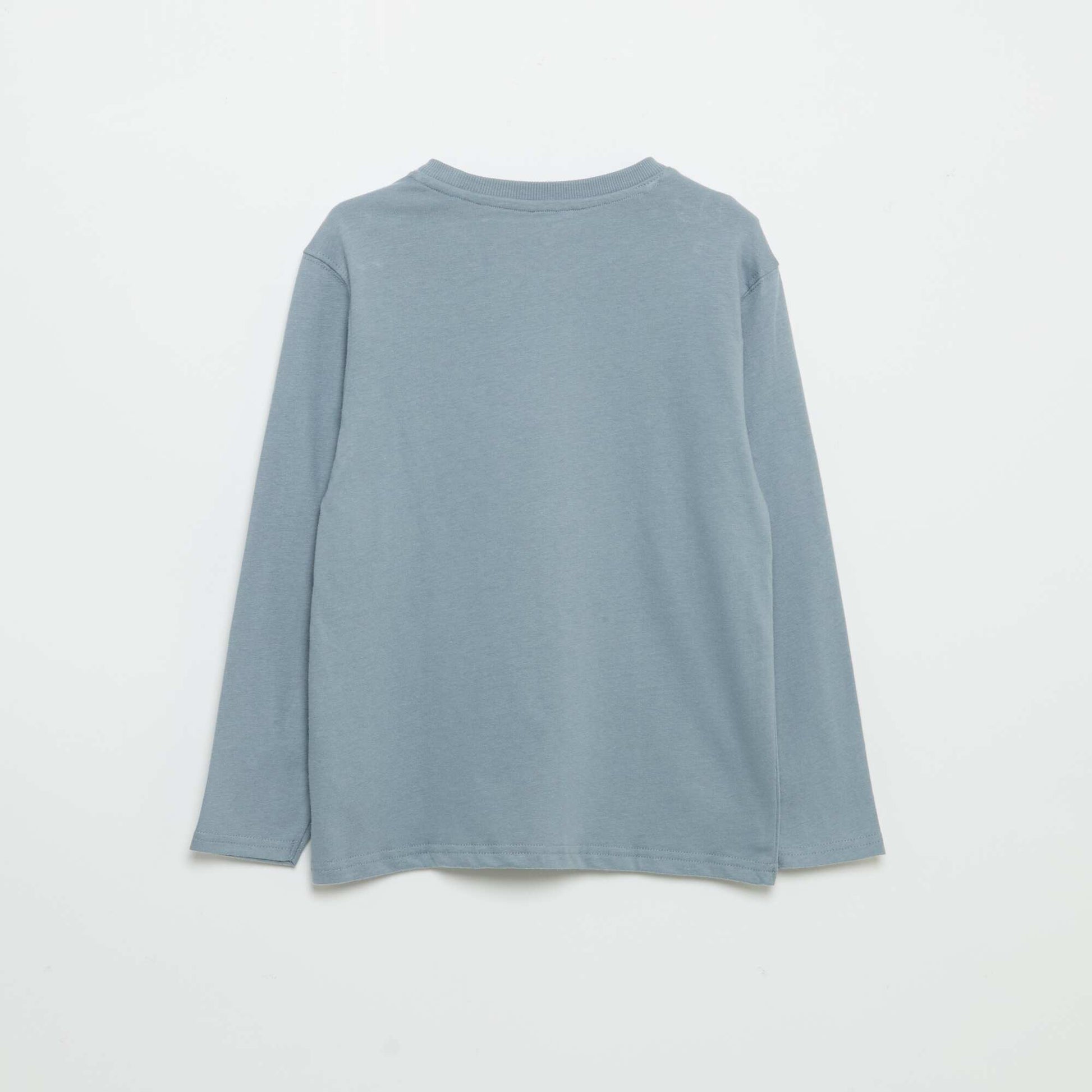 Long-sleeved Jersey T-shirt BLUE