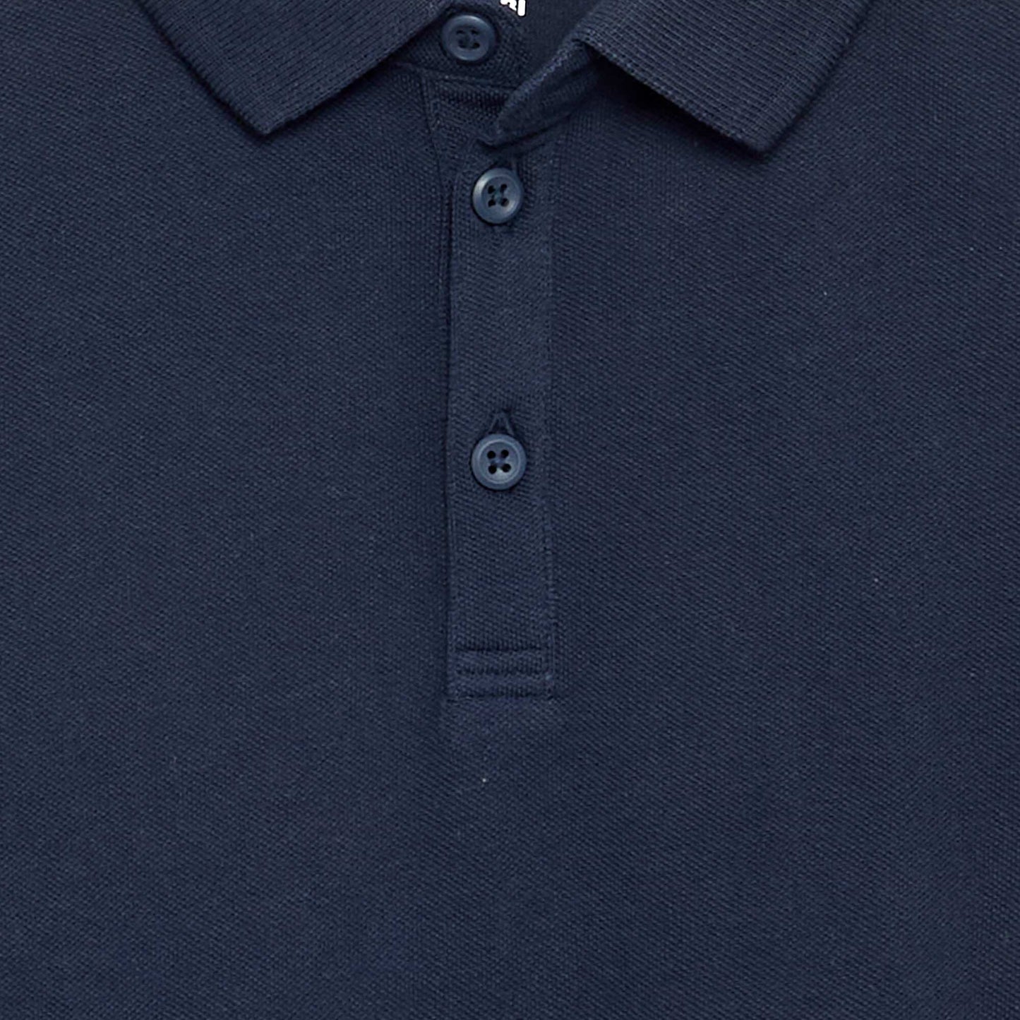 Long-sleeved polo shirt BLUE