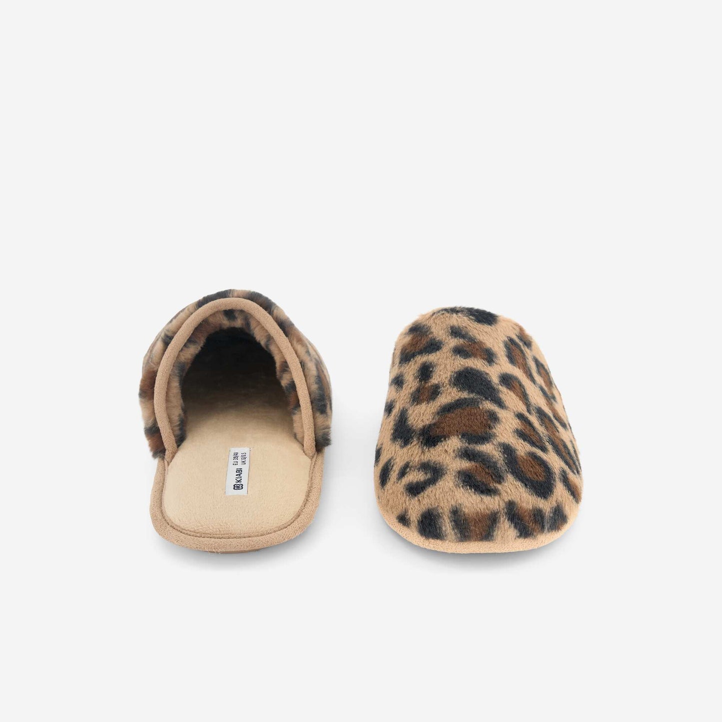 Faux Fur Mule Slippers BROWN