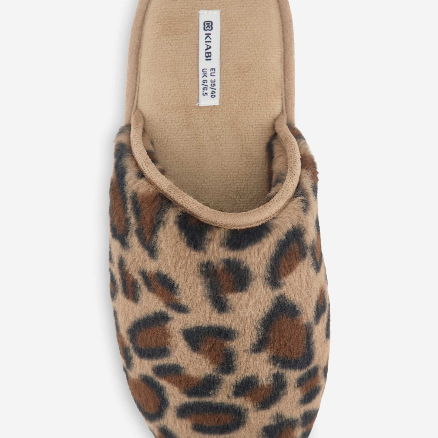 Faux Fur Mule Slippers BROWN