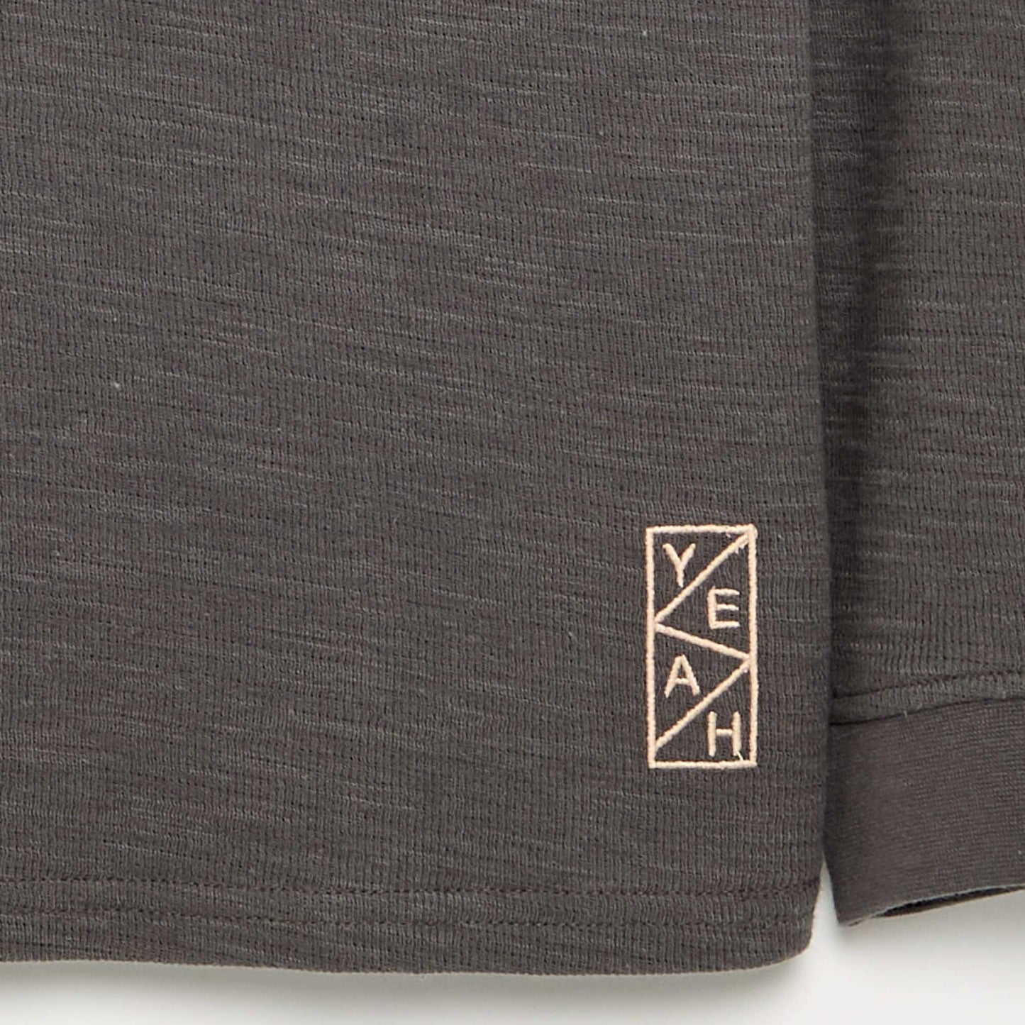 Plain long-sleeved sweater GREY