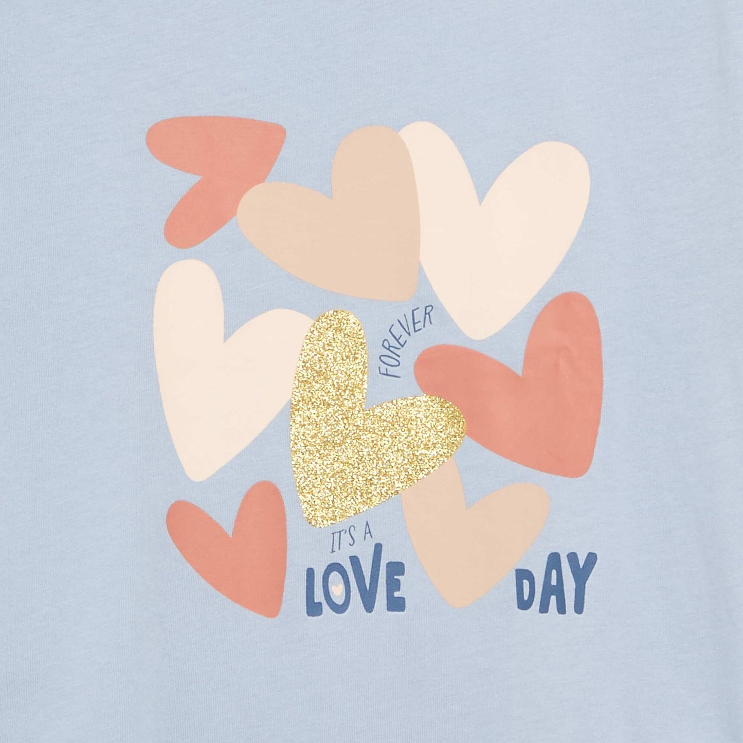Long-sleeved T-shirt with print BLUE