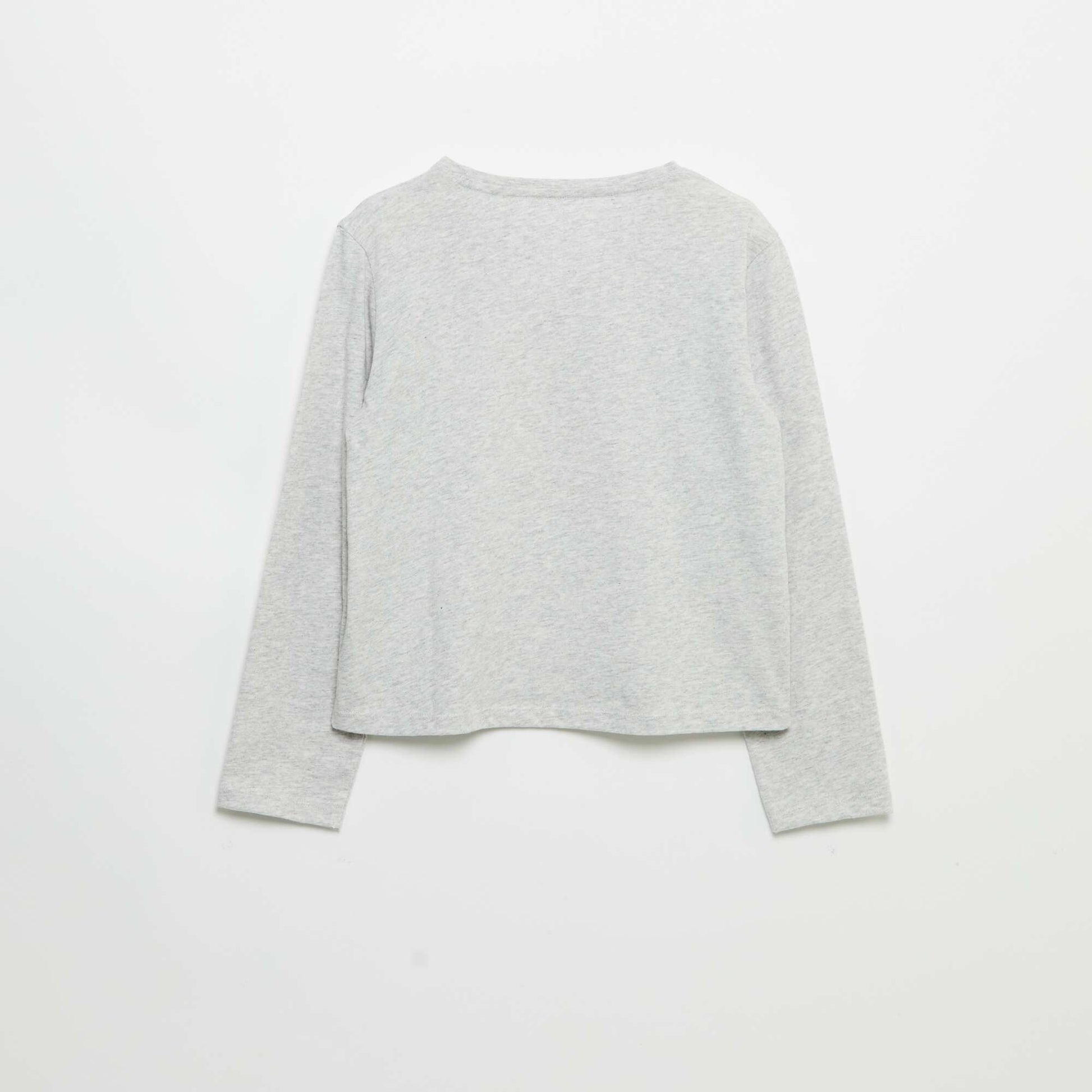 Long-sleeved T-shirt with print GREY