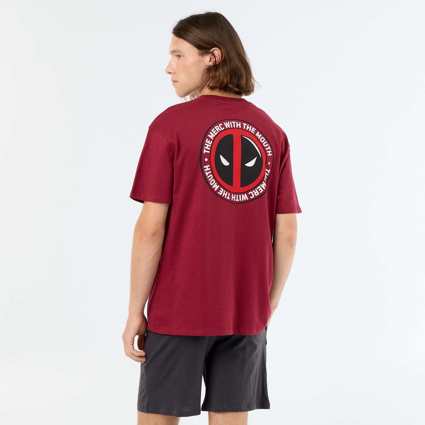 'Marvel' 2-piece short pajamas RED