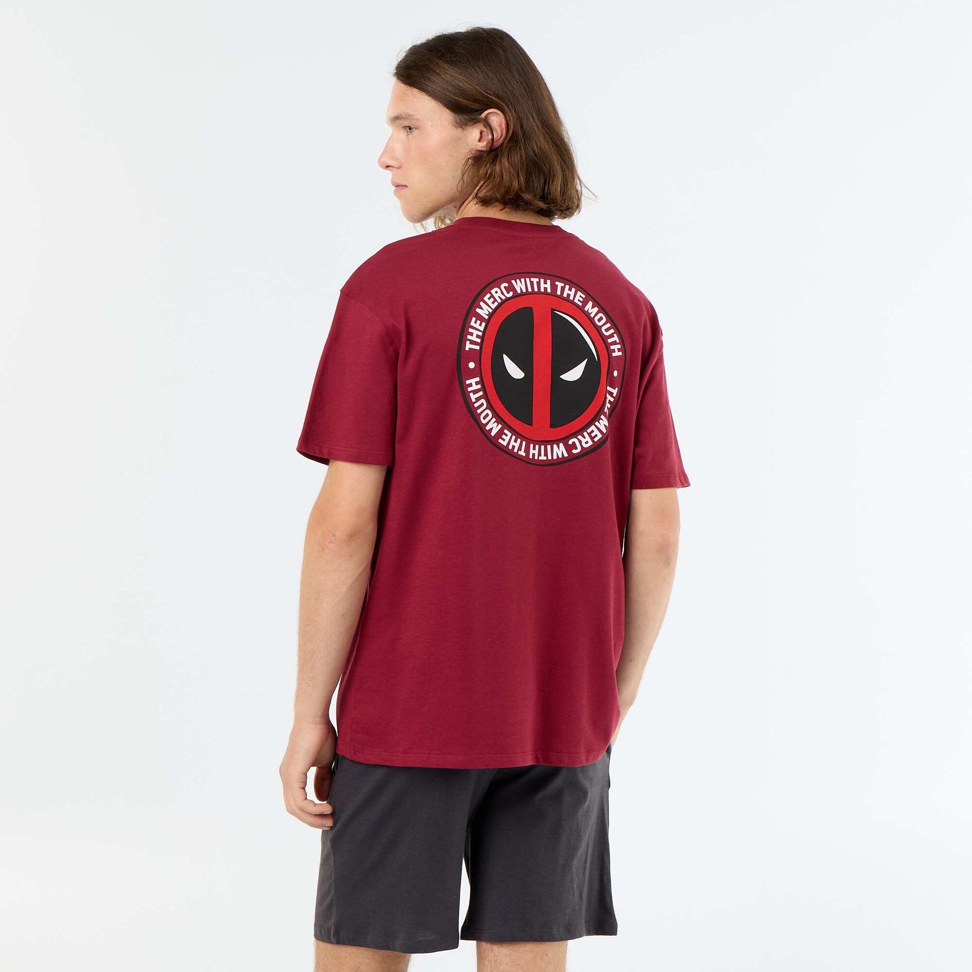 'Marvel' 2-piece short pajamas RED