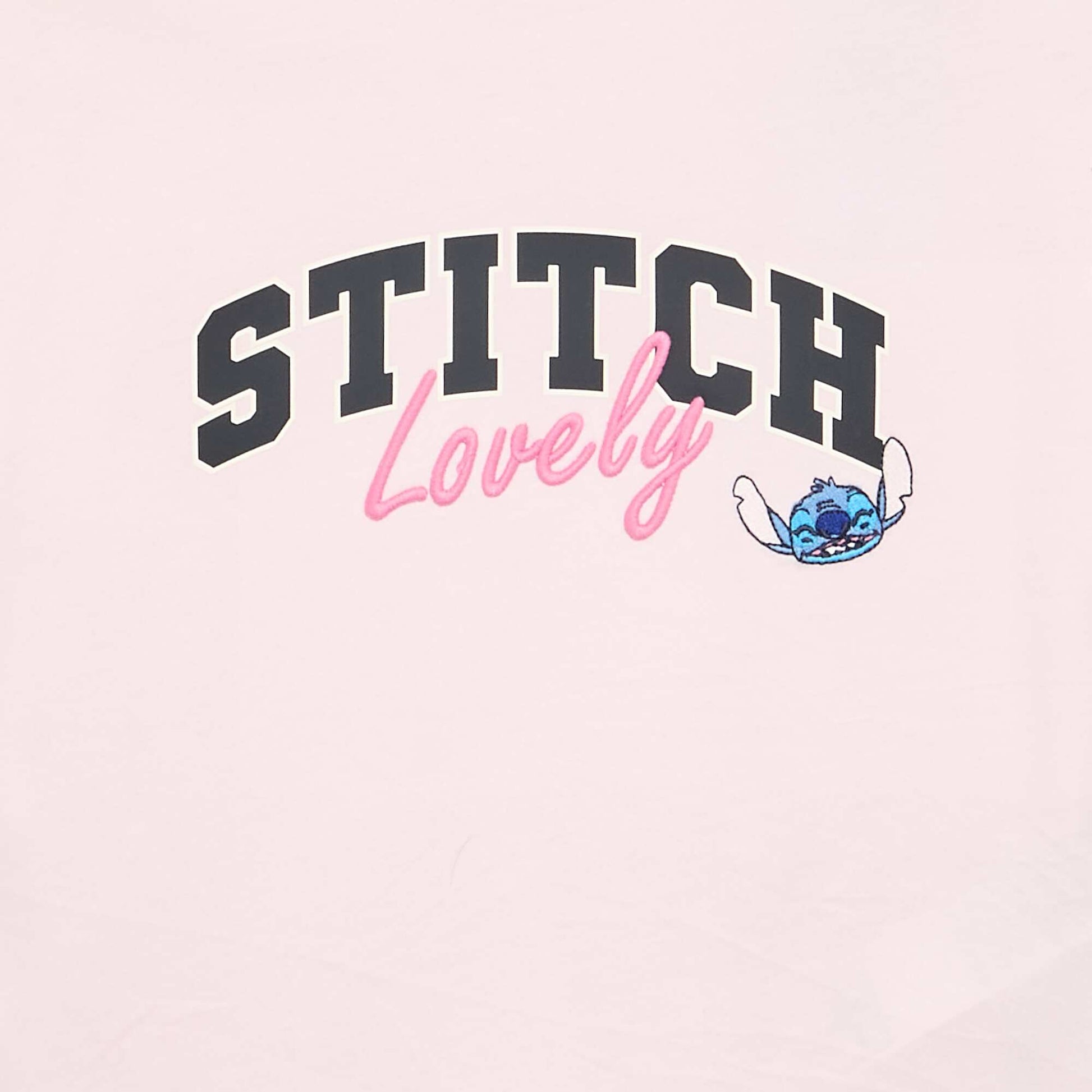 Short-sleeved 'Stitch' T-shirt PINK