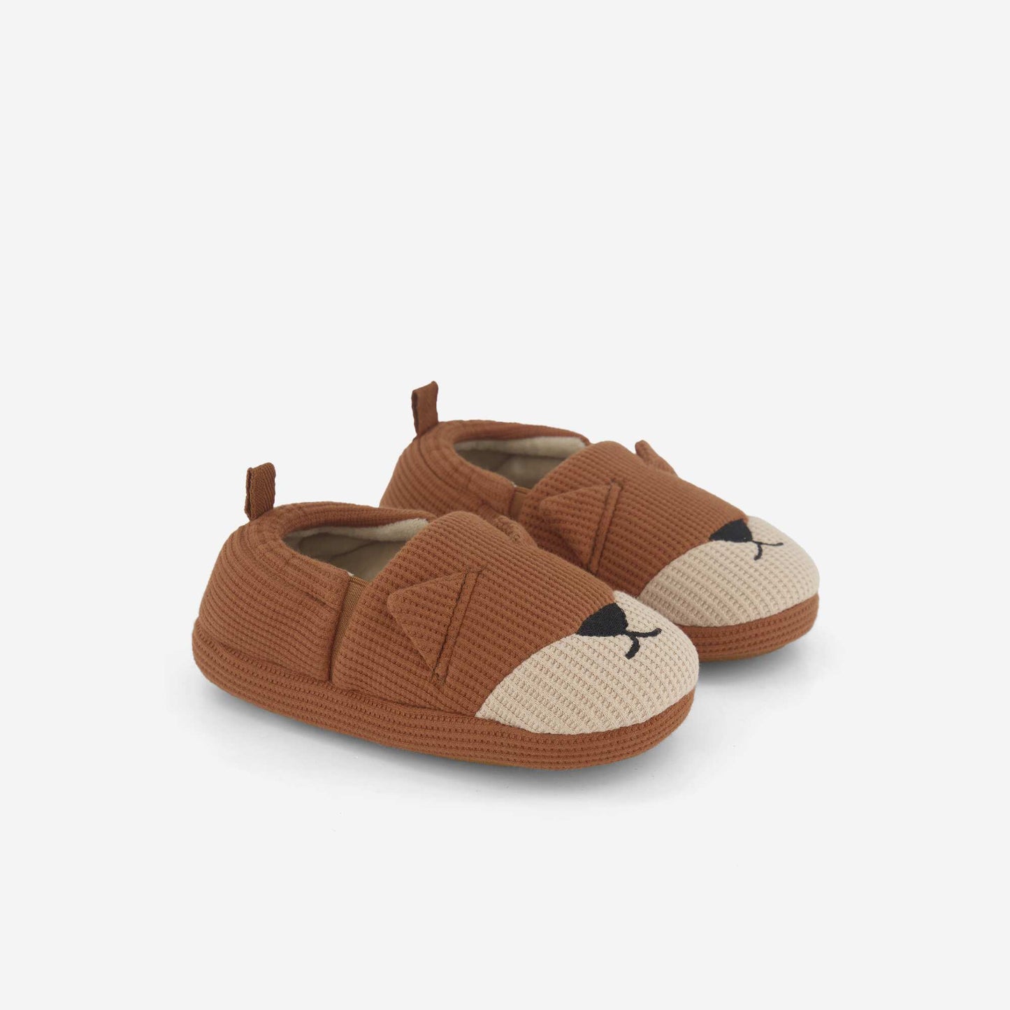 Waffle Knit Slippers ORANGE