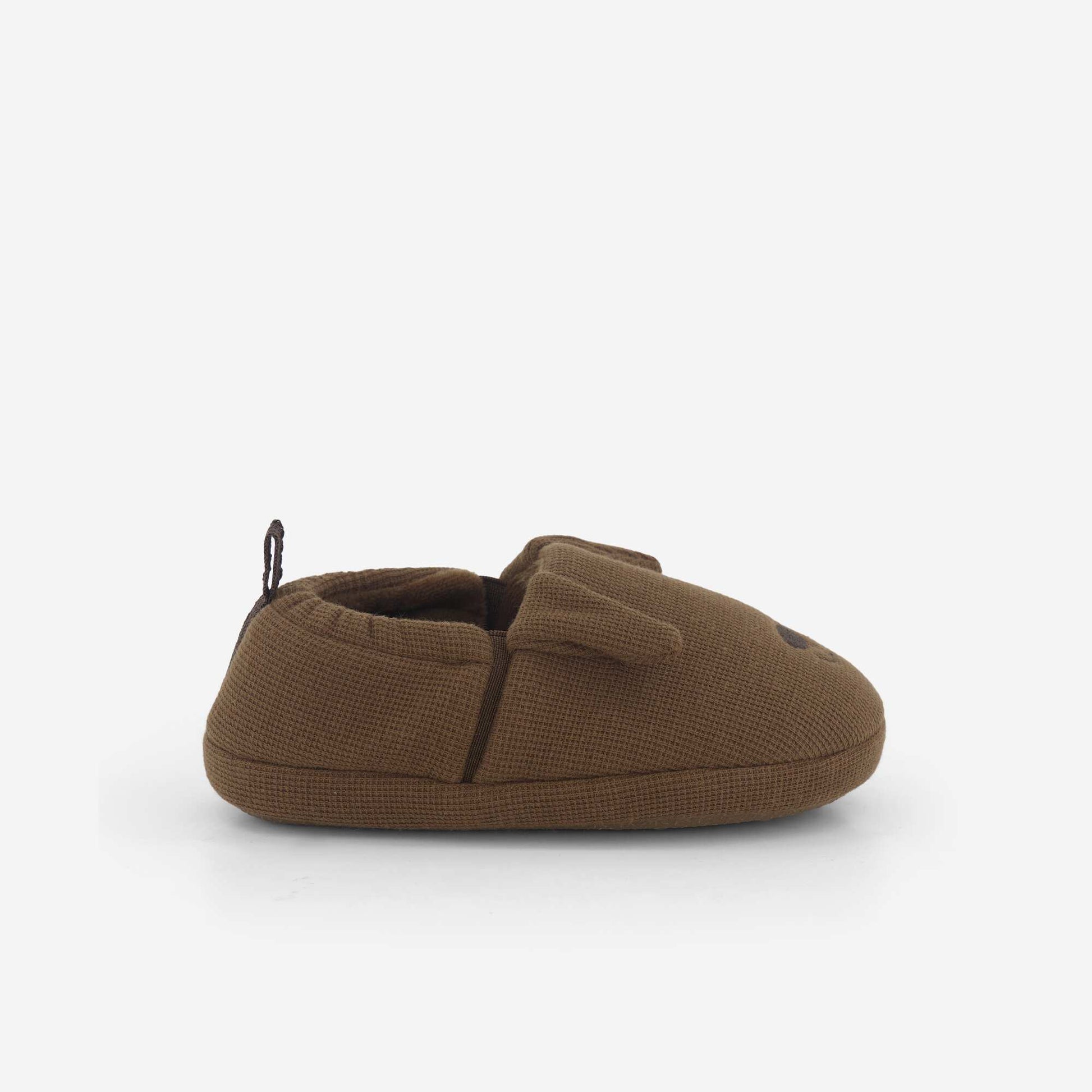 Waffle Knit Slippers BROWN