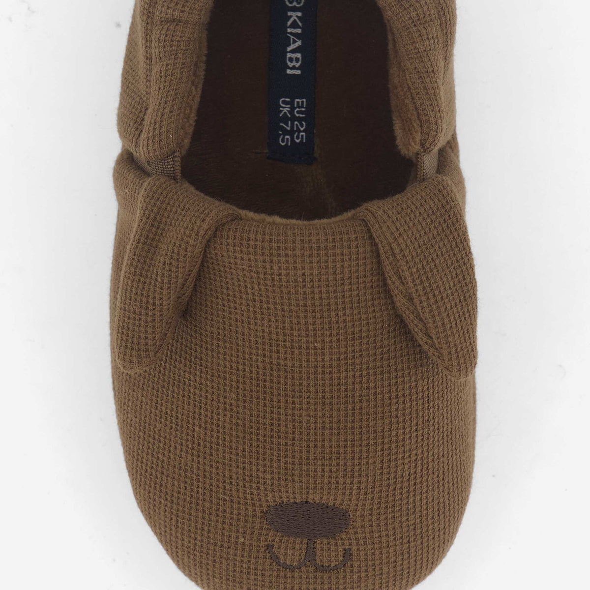 Waffle Knit Slippers BROWN