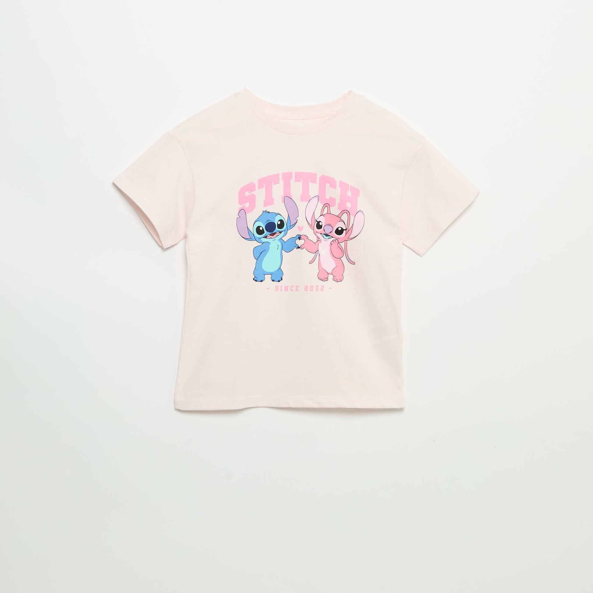 Disney 'Stitch' short-sleeved T-shirt PINK