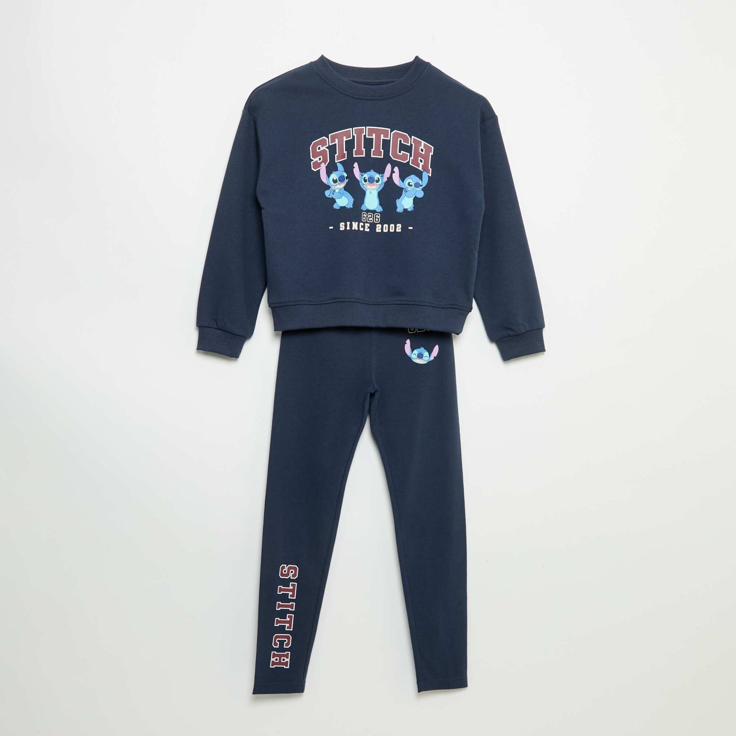 'Disney' French Terry Jogging Set - 2-Piece: Sweatshirt + Pants BLUE