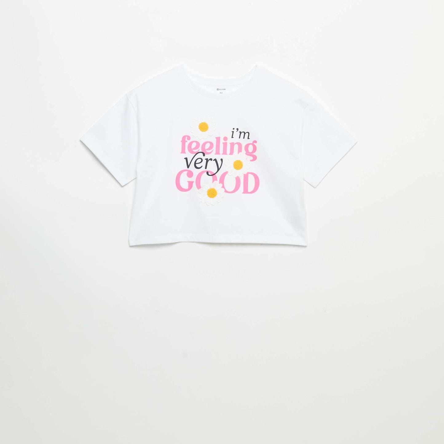 Short-sleeved T-shirt with embroidery WHITE