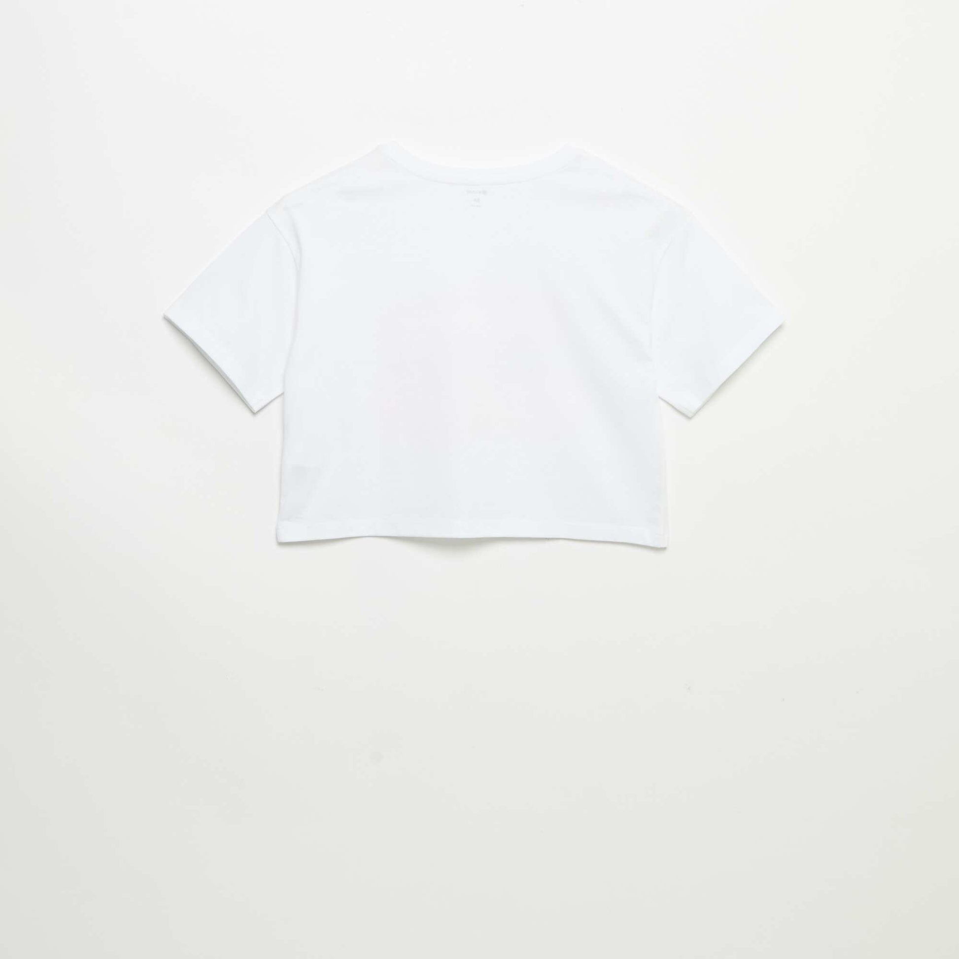 Short-sleeved T-shirt with embroidery WHITE