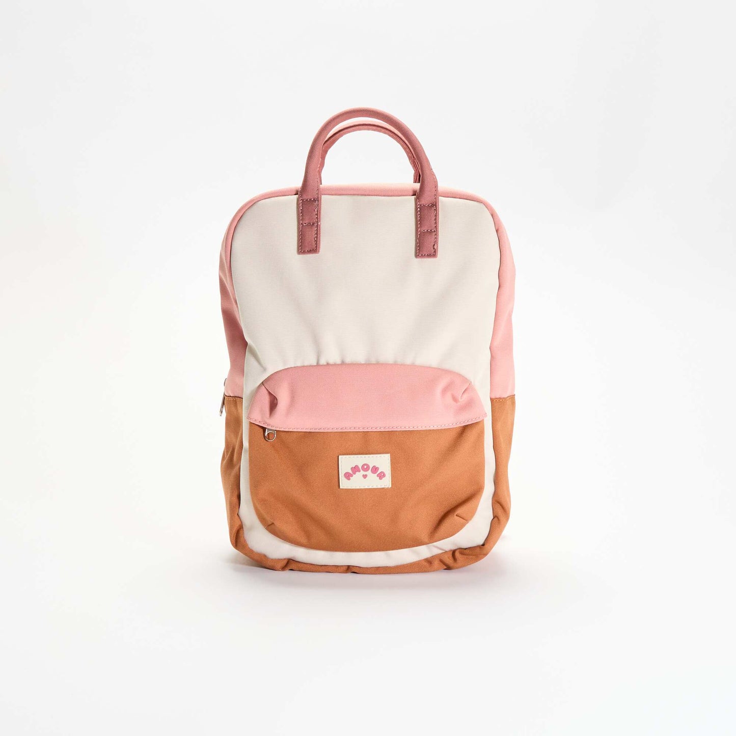 Color block backpack BEIGE