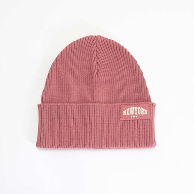Solid Beanie with Cuff PINK