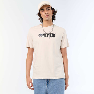 Short-Sleeved 'One Piece' T-Shirt GREY