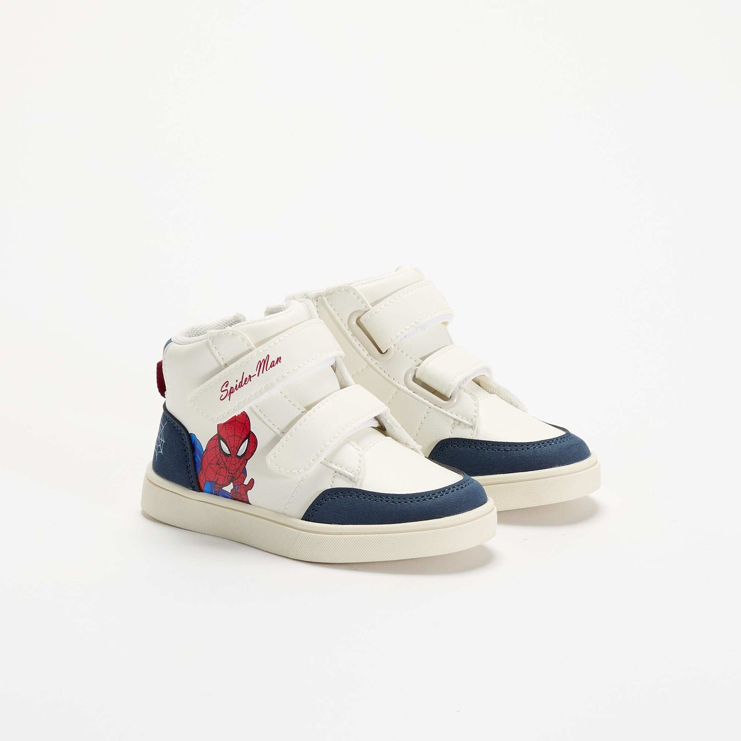 Spider-Man Marvel High-Top Sneakers with Velcro Straps RED