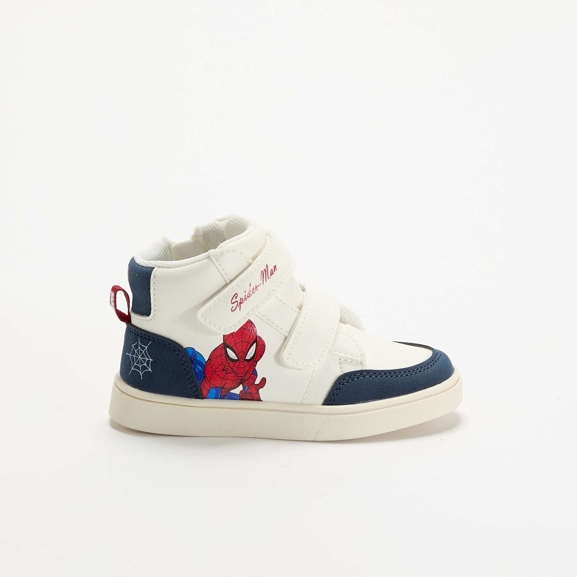 Spider-Man Marvel High-Top Sneakers with Velcro Straps RED