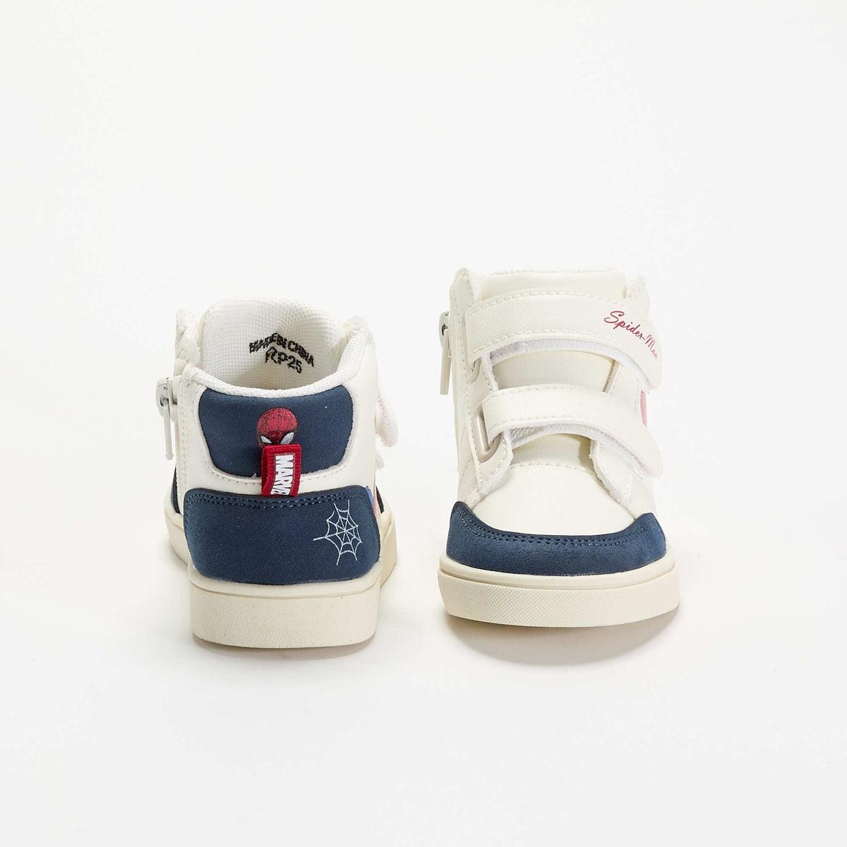 Spider-Man Marvel High-Top Sneakers with Velcro Straps RED