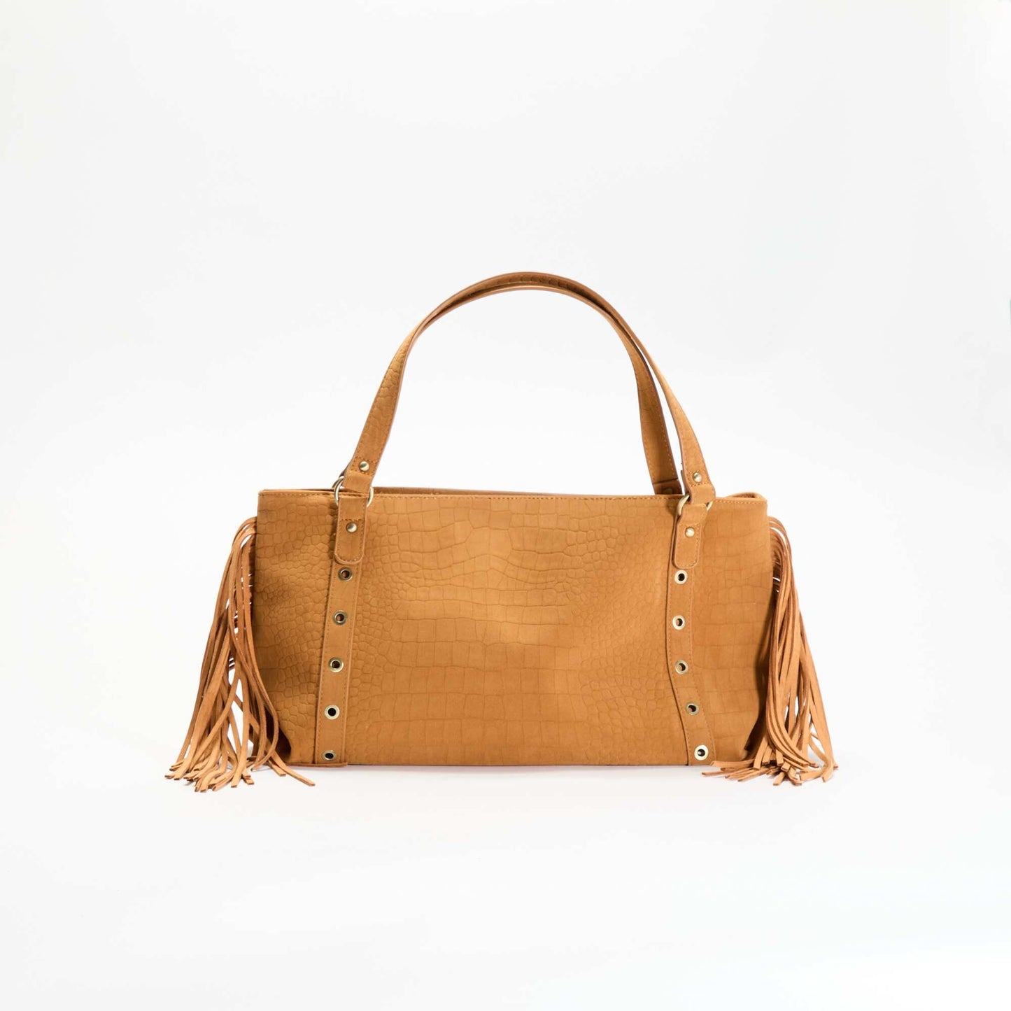 Fringed Hobo Bag BEIGE