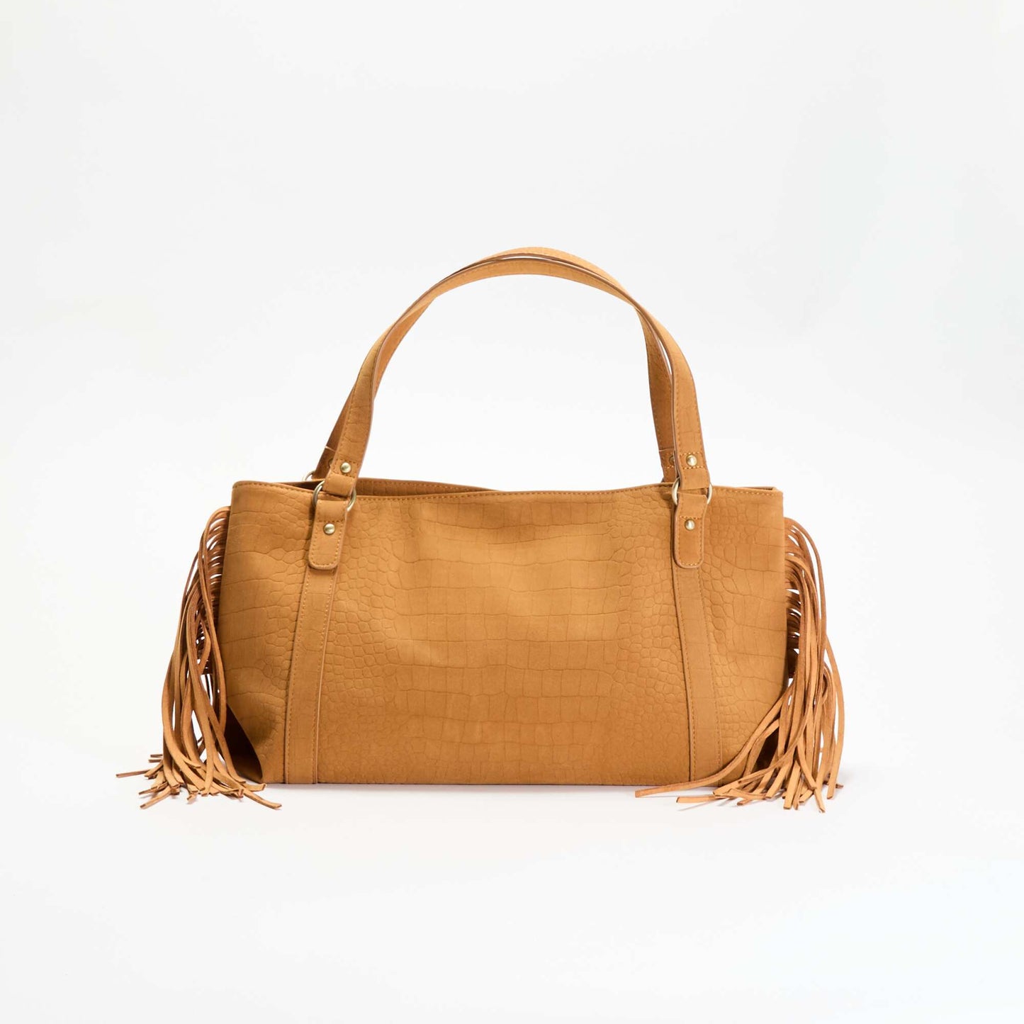 Fringed Hobo Bag BEIGE
