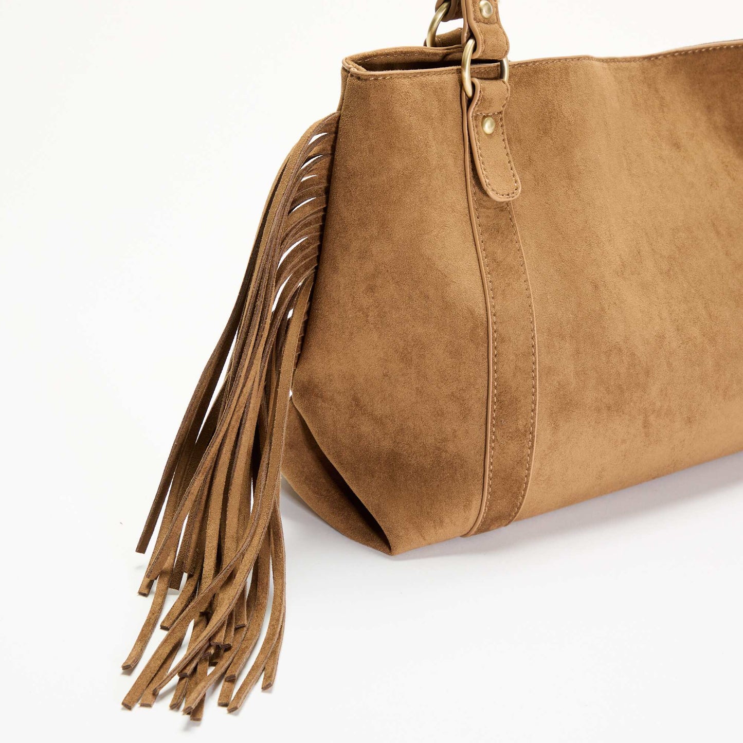 Fringed Hobo Bag KHAKI