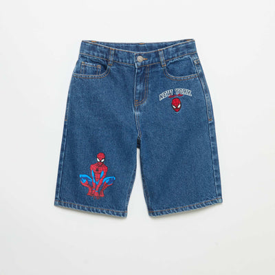 Spider-Man denim shorts BLUE