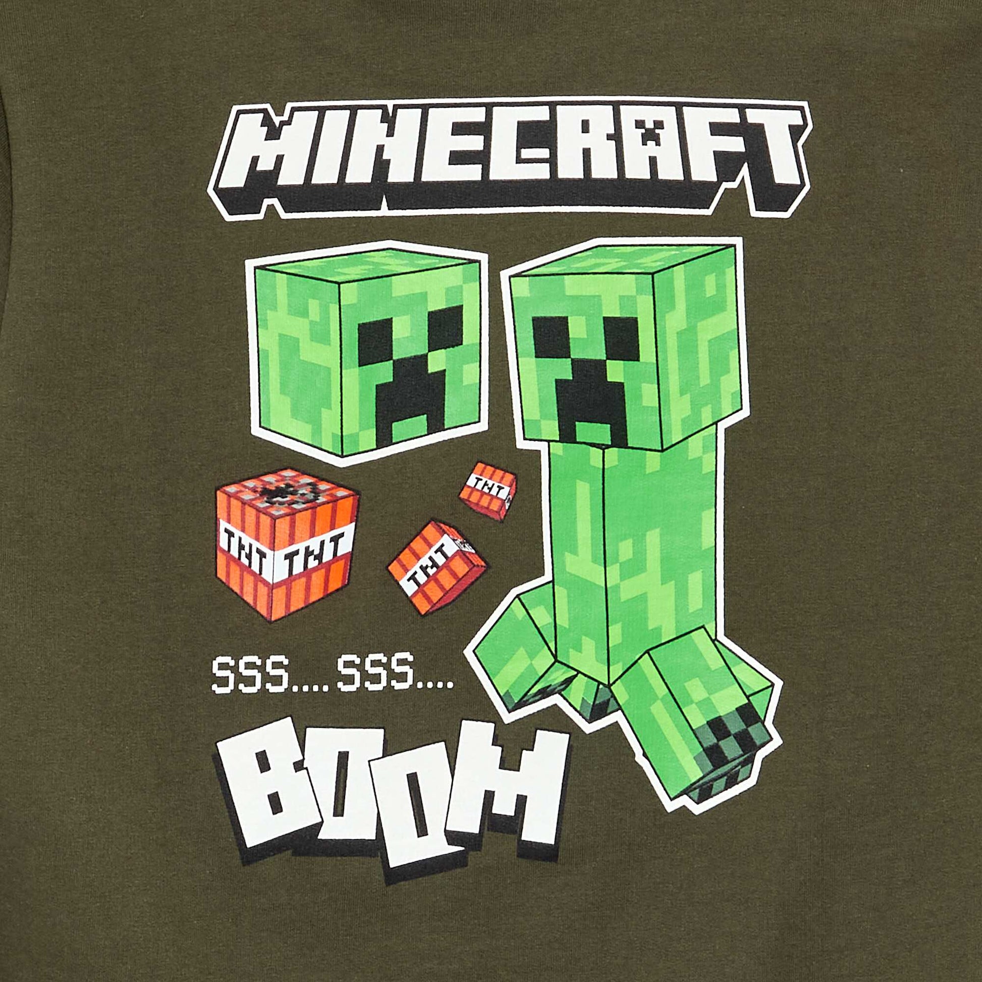 Plain \'Minecraft\' Sweatshirt GREEN