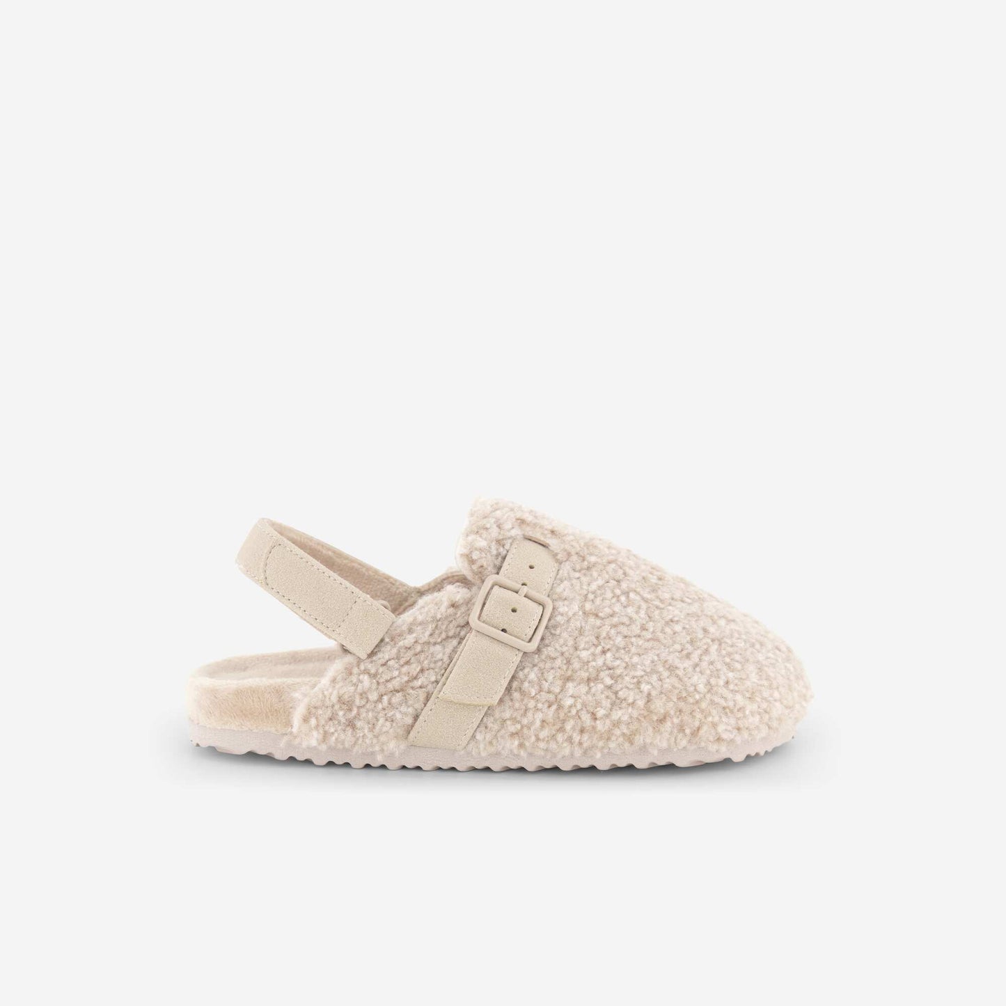 Faux Fur Lined Mules BEIGE