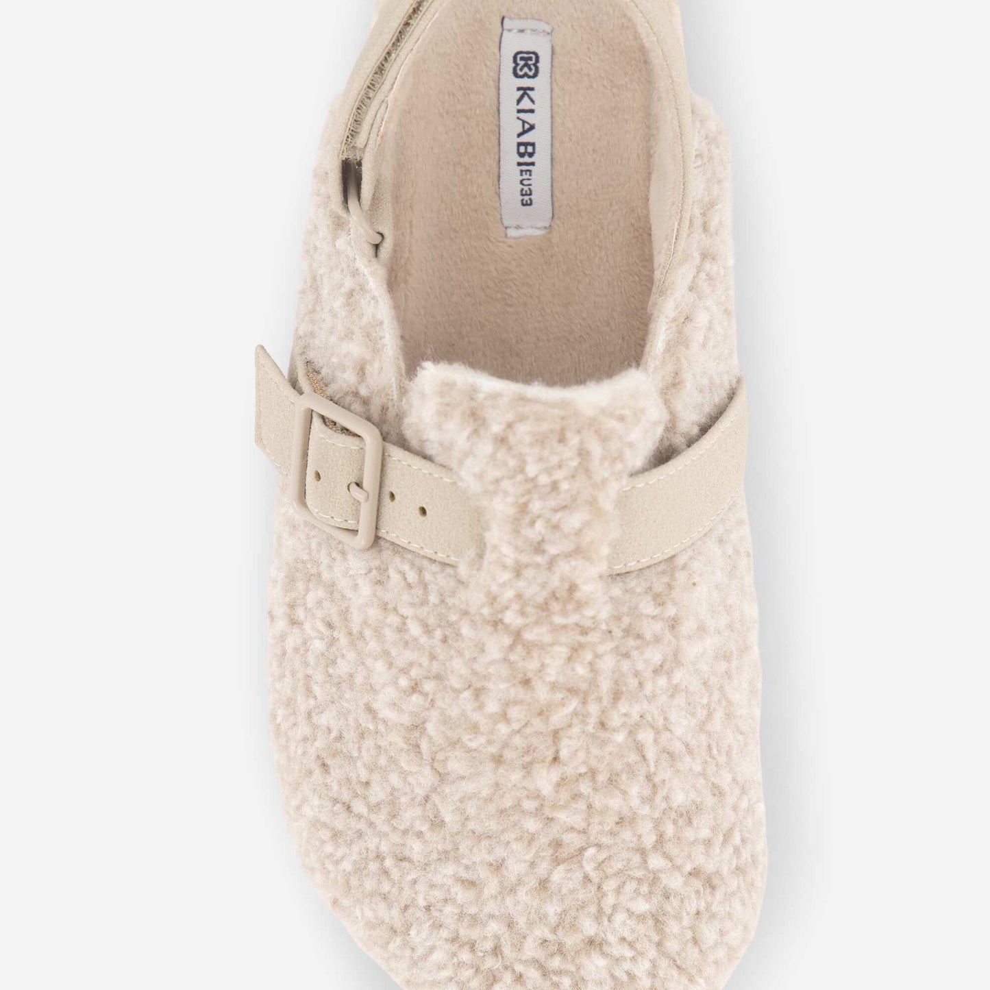 Faux Fur Lined Mules BEIGE