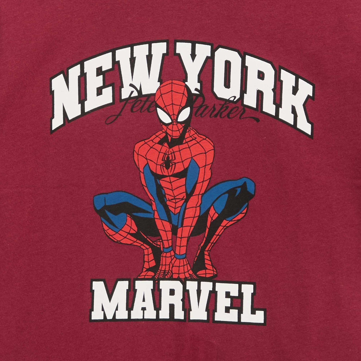 Spider-Man \'Marvel\' Short-Sleeved T-Shirt RED