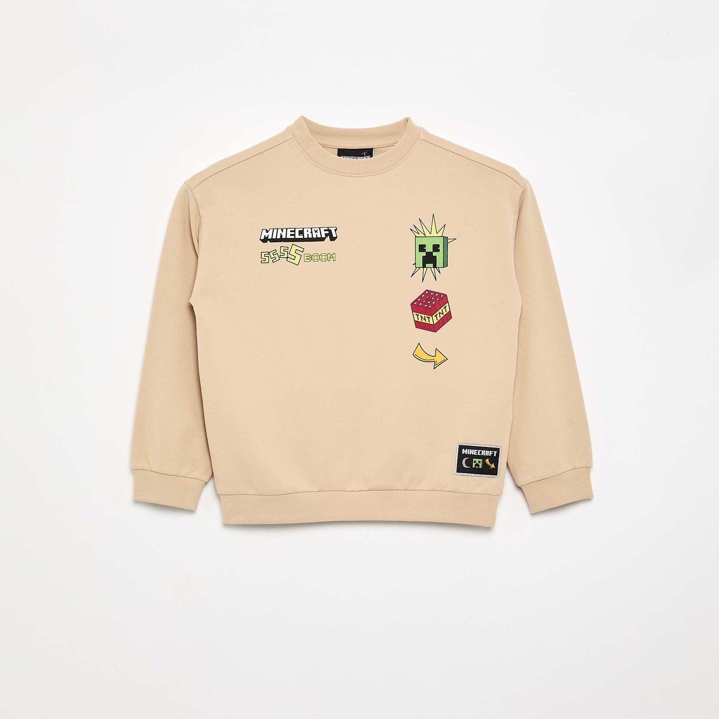 'Minecraft' Long-Sleeved Sweatshirt BEIGE