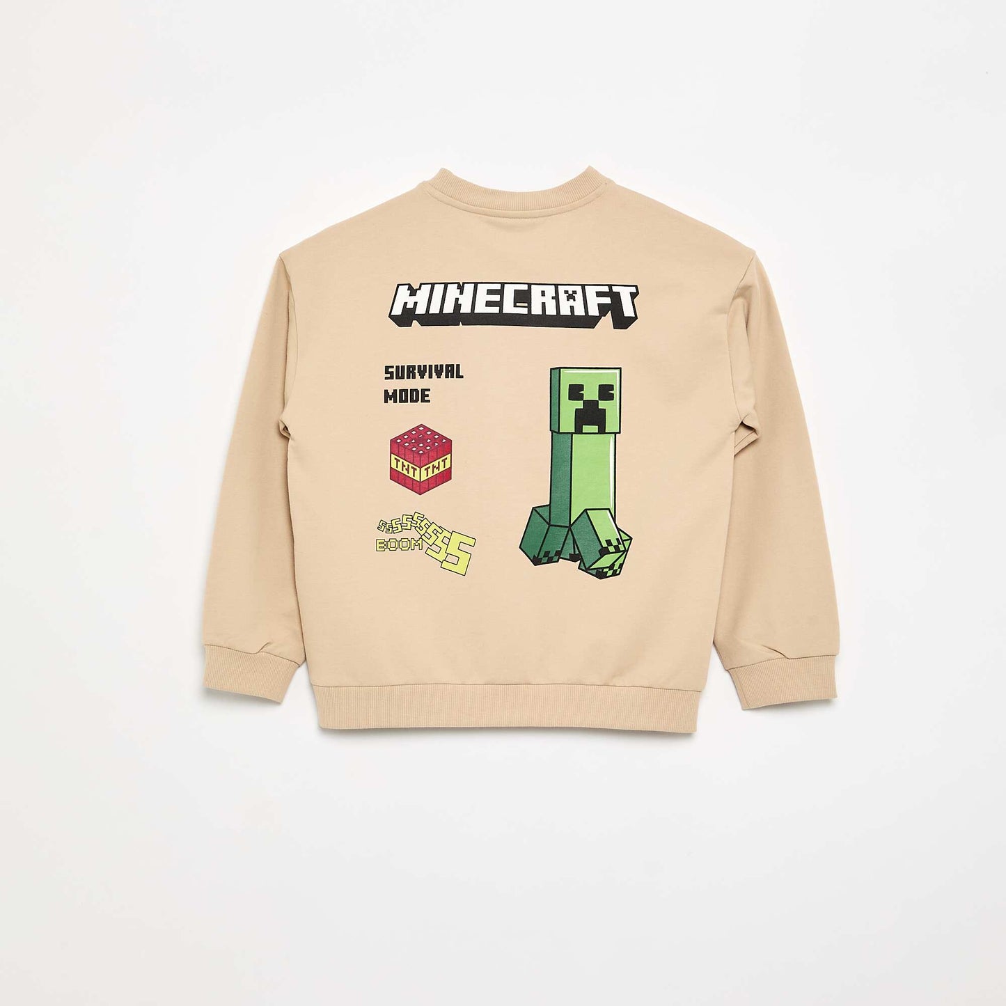 'Minecraft' Long-Sleeved Sweatshirt BEIGE