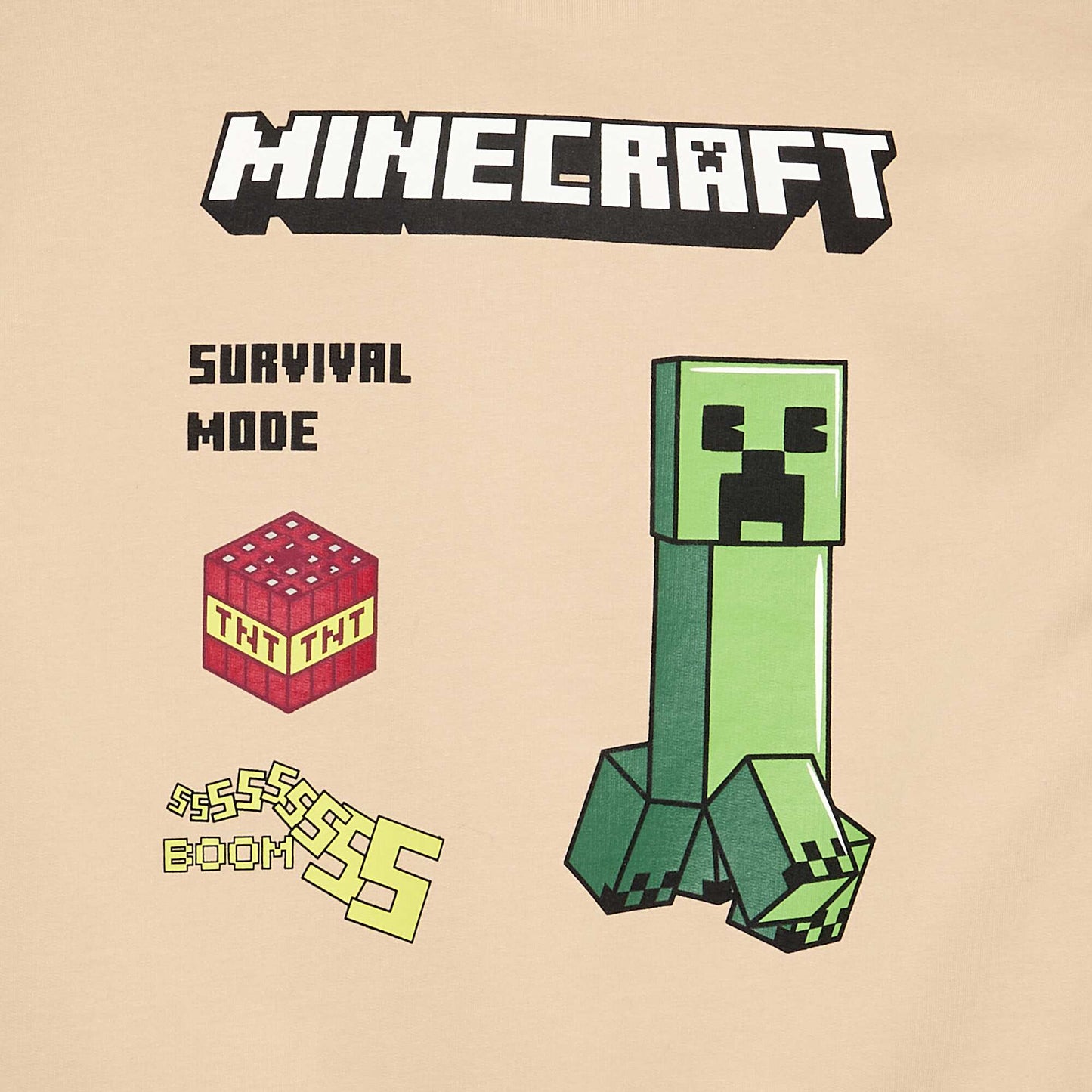 'Minecraft' Long-Sleeved Sweatshirt BEIGE