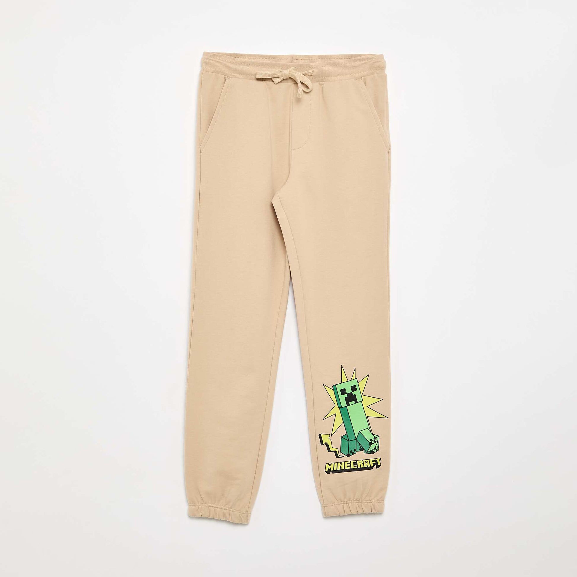 Minecraft jogging bottoms BEIGE