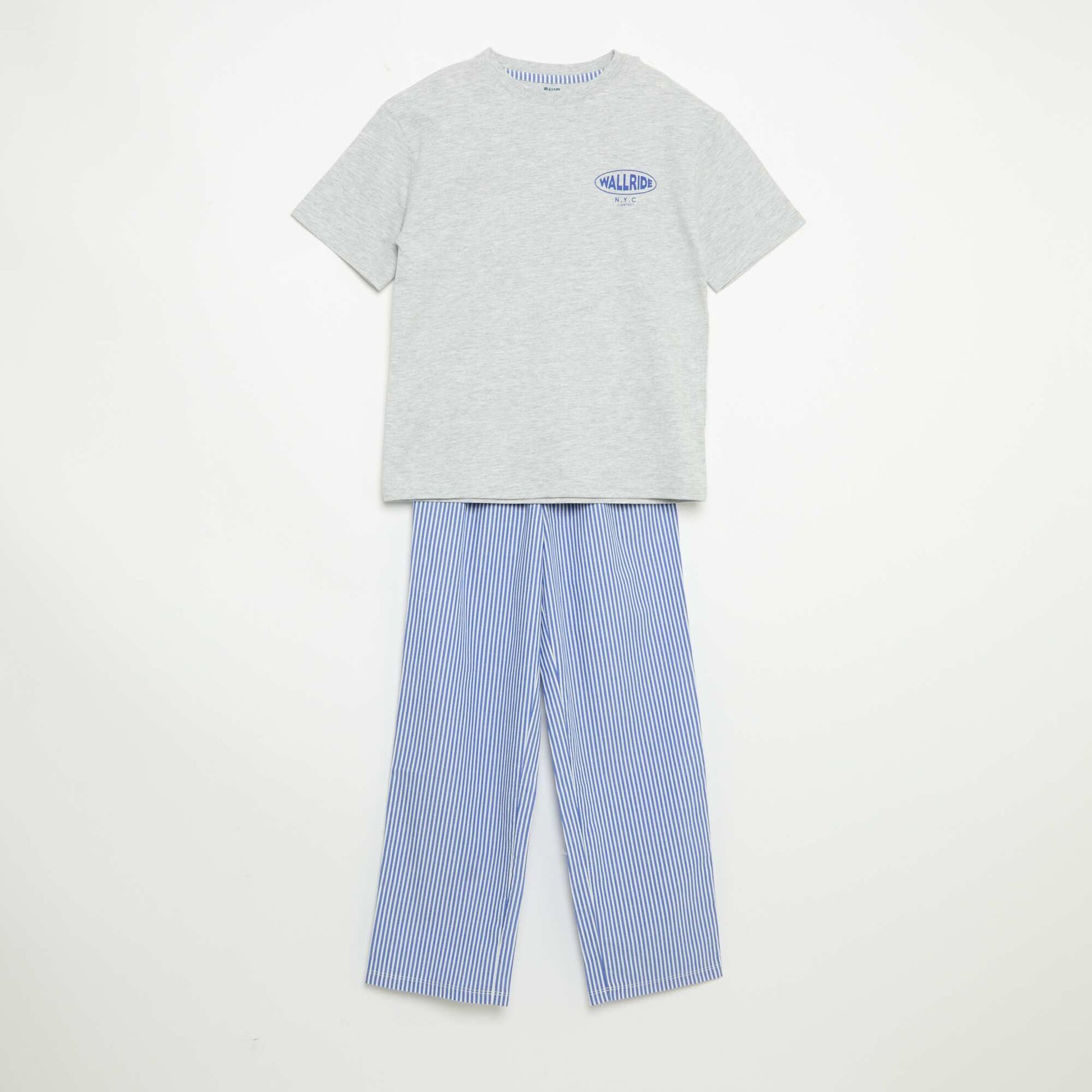 2-piece pyjamas - Short-sleeved t-shirt + trousers BLUE