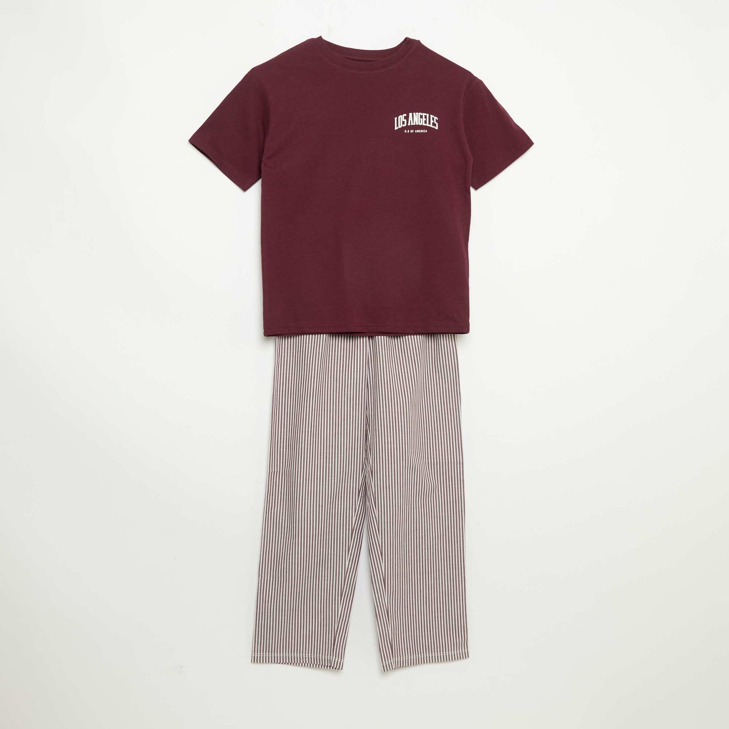 2-piece pyjamas - Short-sleeved t-shirt + trousers RED