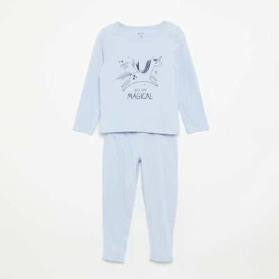2-piece jersey pyjamas BLUE