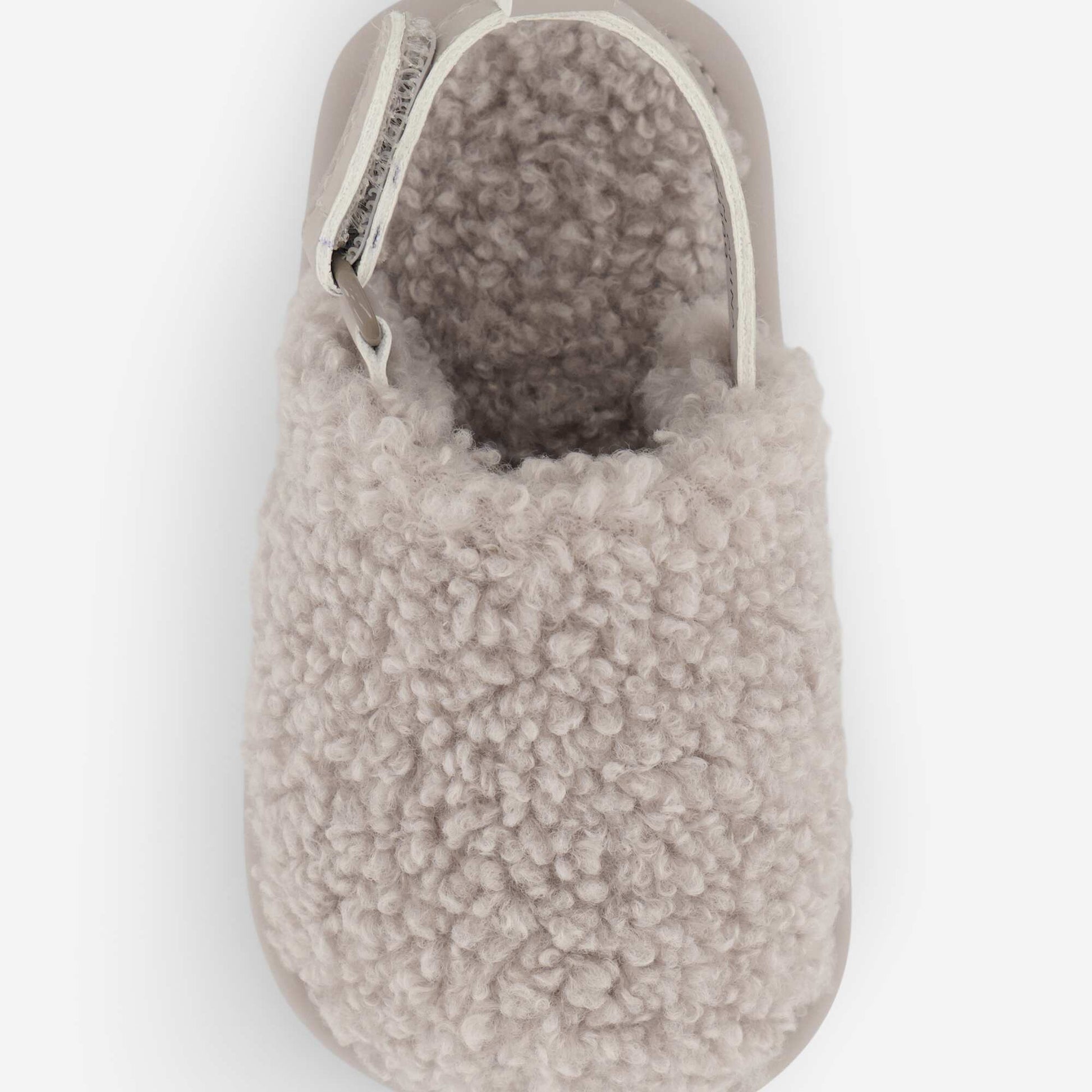 Mule Slippers with Securing Straps BEIGE