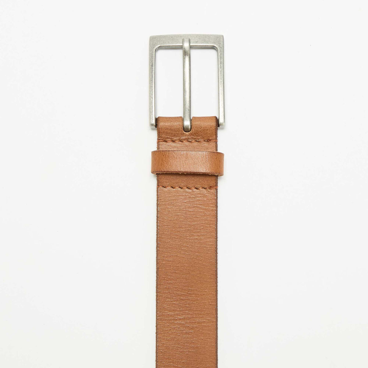 Basic belt with metal buckle BROWN