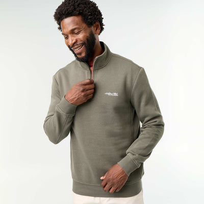 Quarter-zip sweatshirt GREEN